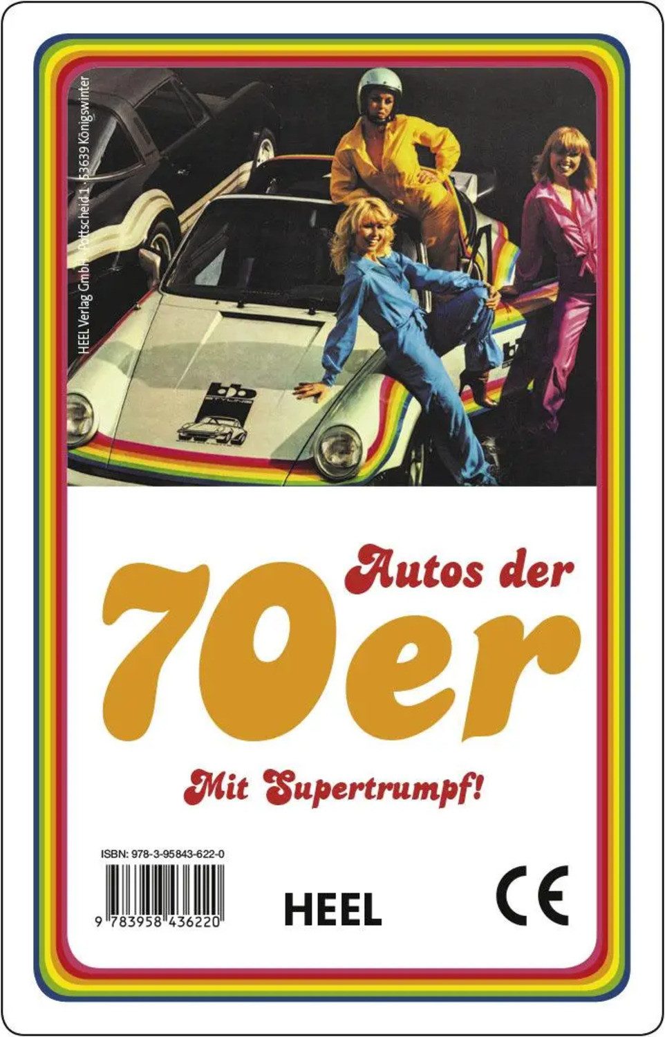 HEEL Verlag Spiel Quartett: Autos der 70er