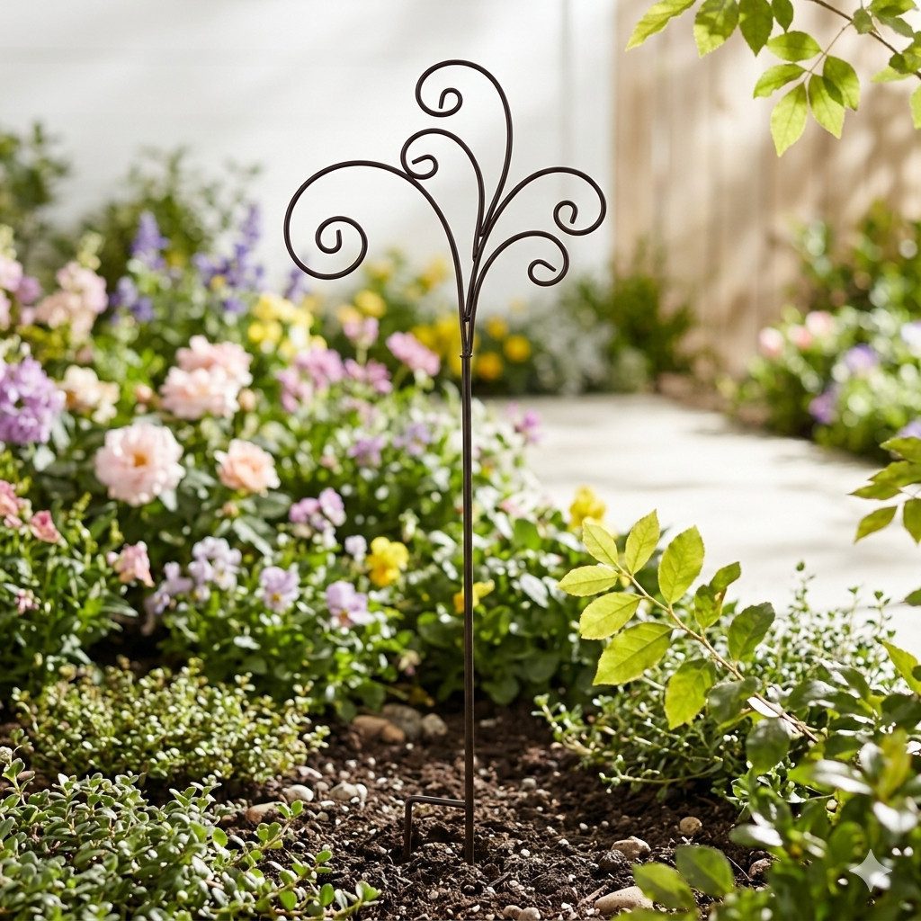 Selle San Marco Gartenstecker Rankstab mit eleganten Schwüngen: Der "Magic Bloom" Bischofsstab (1-St) zum schrauben