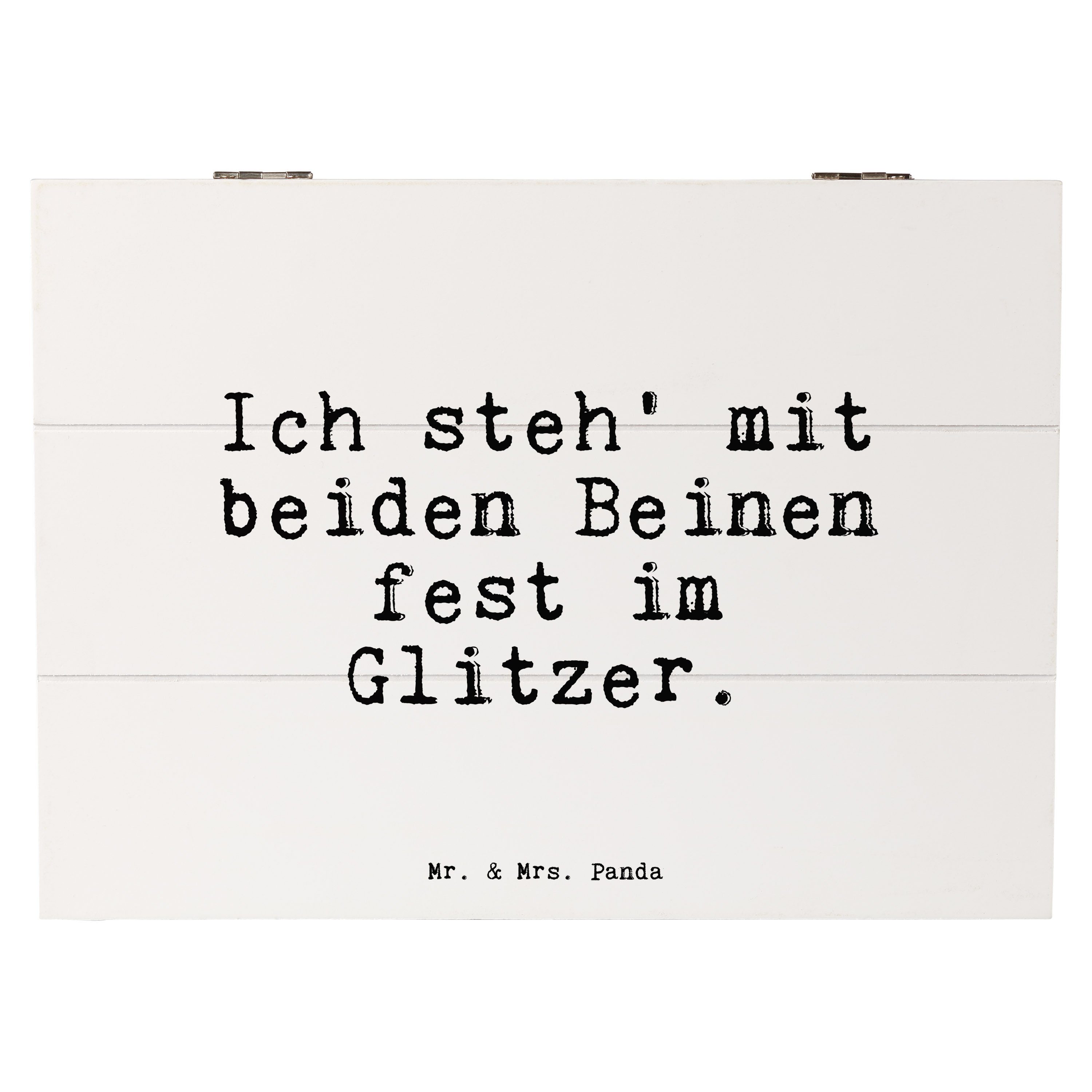 Mr. & Mrs. Panda Dekokiste Ich steh' mit beiden... Weiß Geschenk
