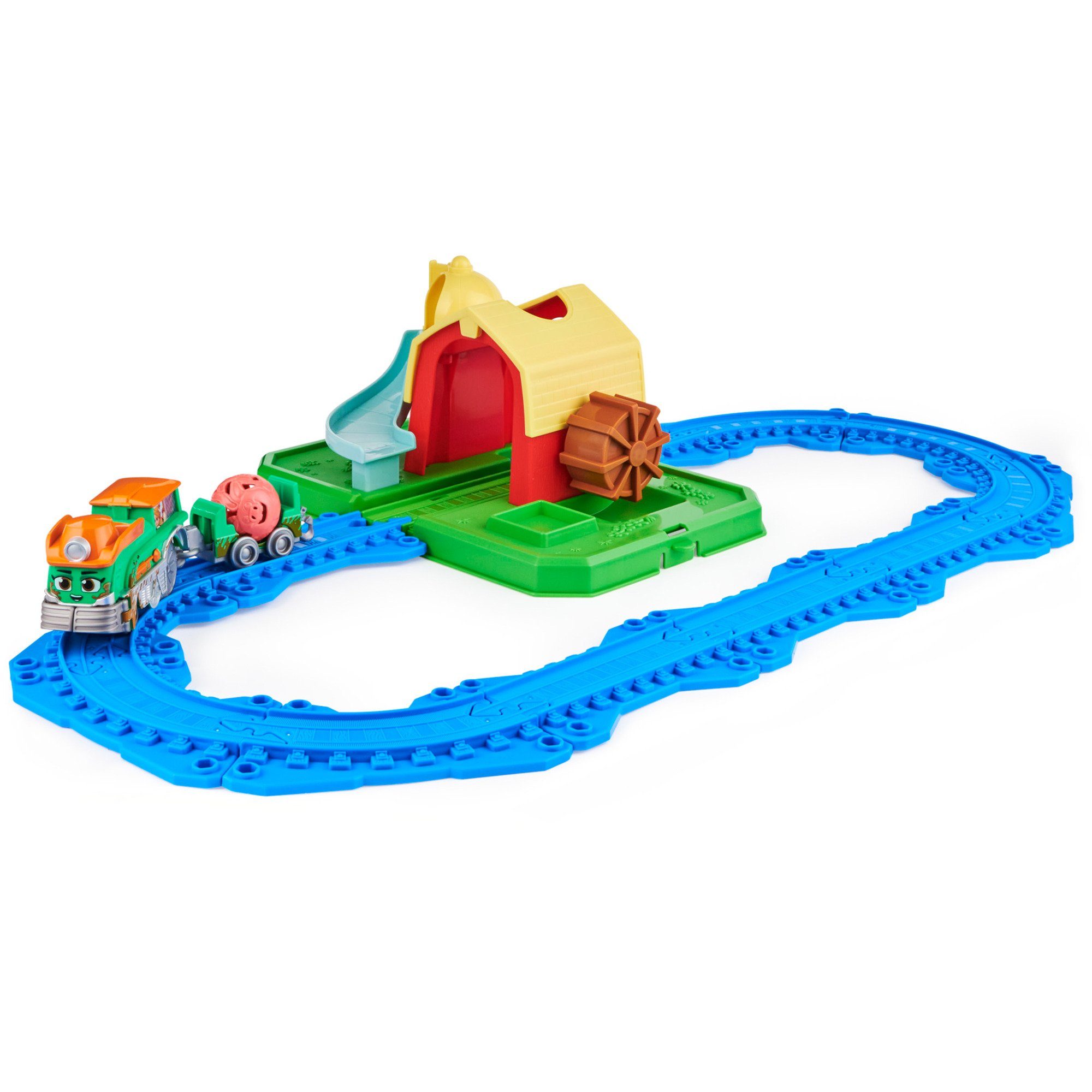 Spinmaster Autorennbahn Spin Master Mighty Express Farmbahnhof Spielset