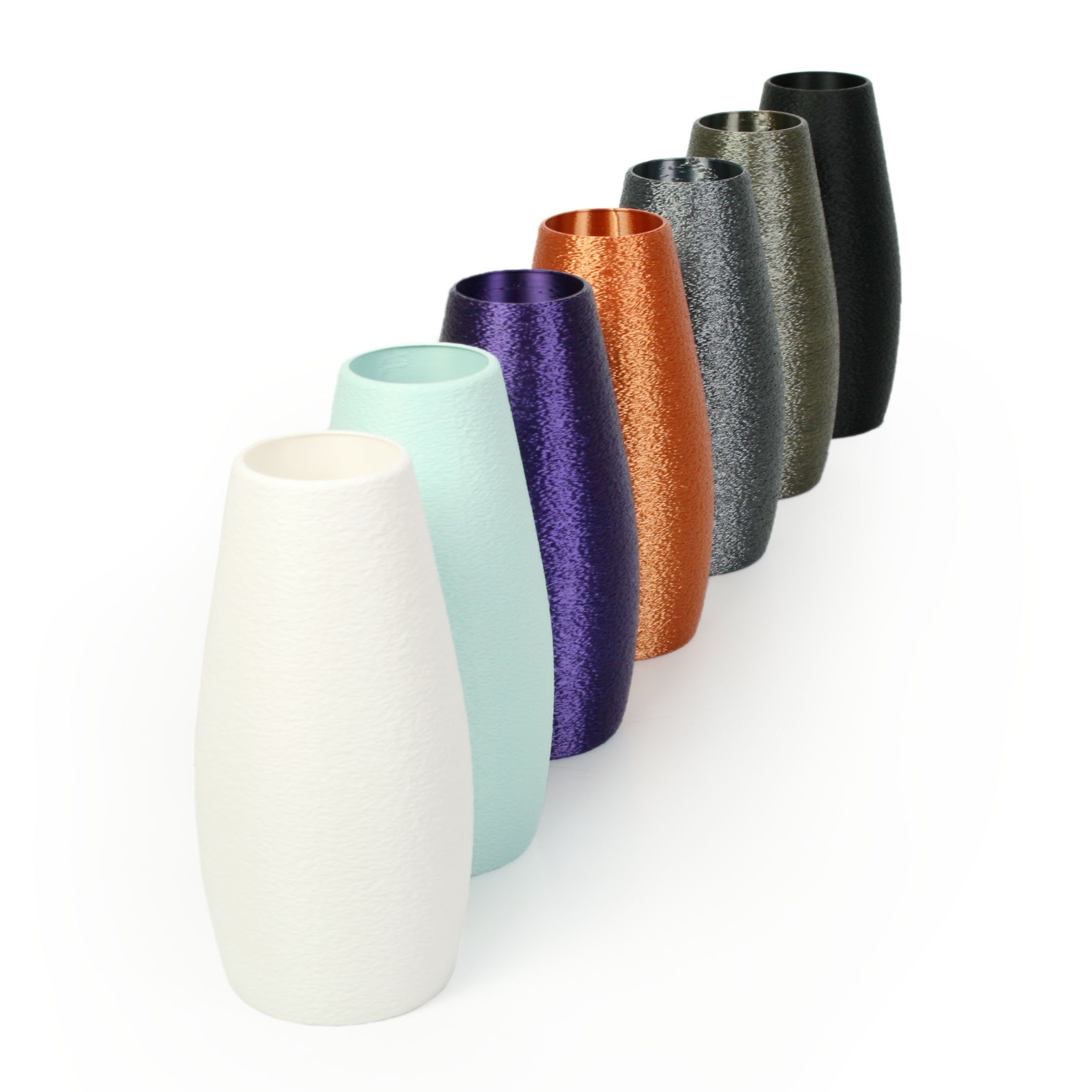 Feder & wasserdicht Kreative Bio-Kunststoff, Designer Rohstoffen; Vase Dekovase nachwachsenden aus – Blumenvase bruchsicher aus Old Copper Dekorative