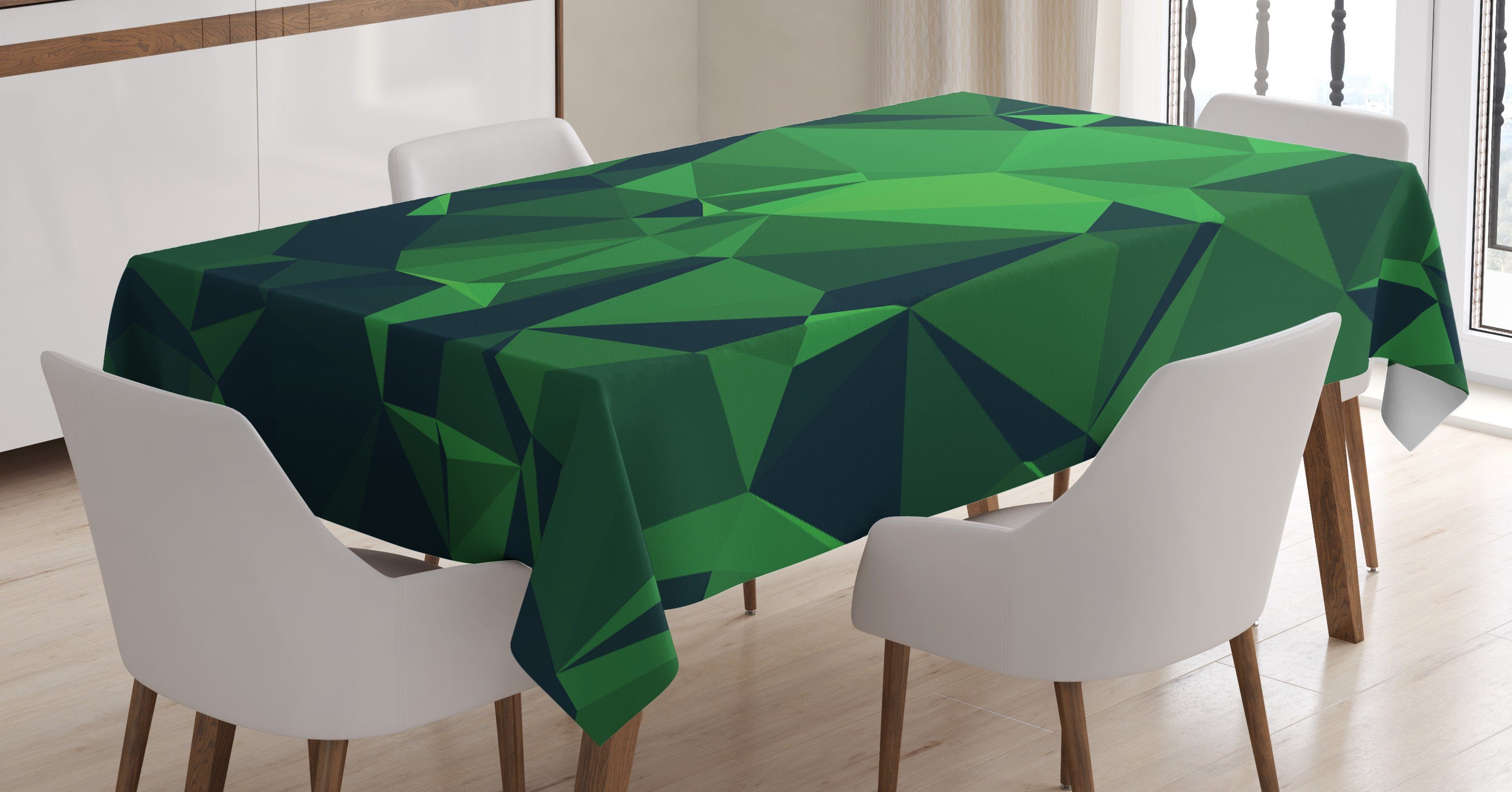 den Abakuhaus geeignet Waschbar Bereich Farbfest Grün Abstrakt Tischdecke Für Poly Keltisches Farben, Klare Außen