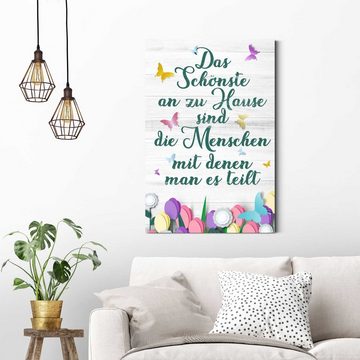 Reinders! Wandbild Wandbild Zu Hause Familien - Lebensfreude - Weisheit, Schriftzug (1 St)