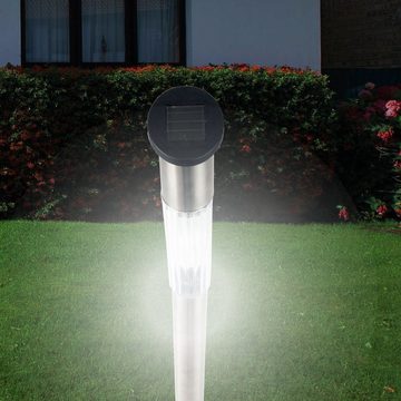 Bestlivings LED Solarleuchte SLXXL-60118, LED fest integriert, Kaltweiß, LED Solar Stecklampe XXL für Außen, IP44 Gartenleuchte