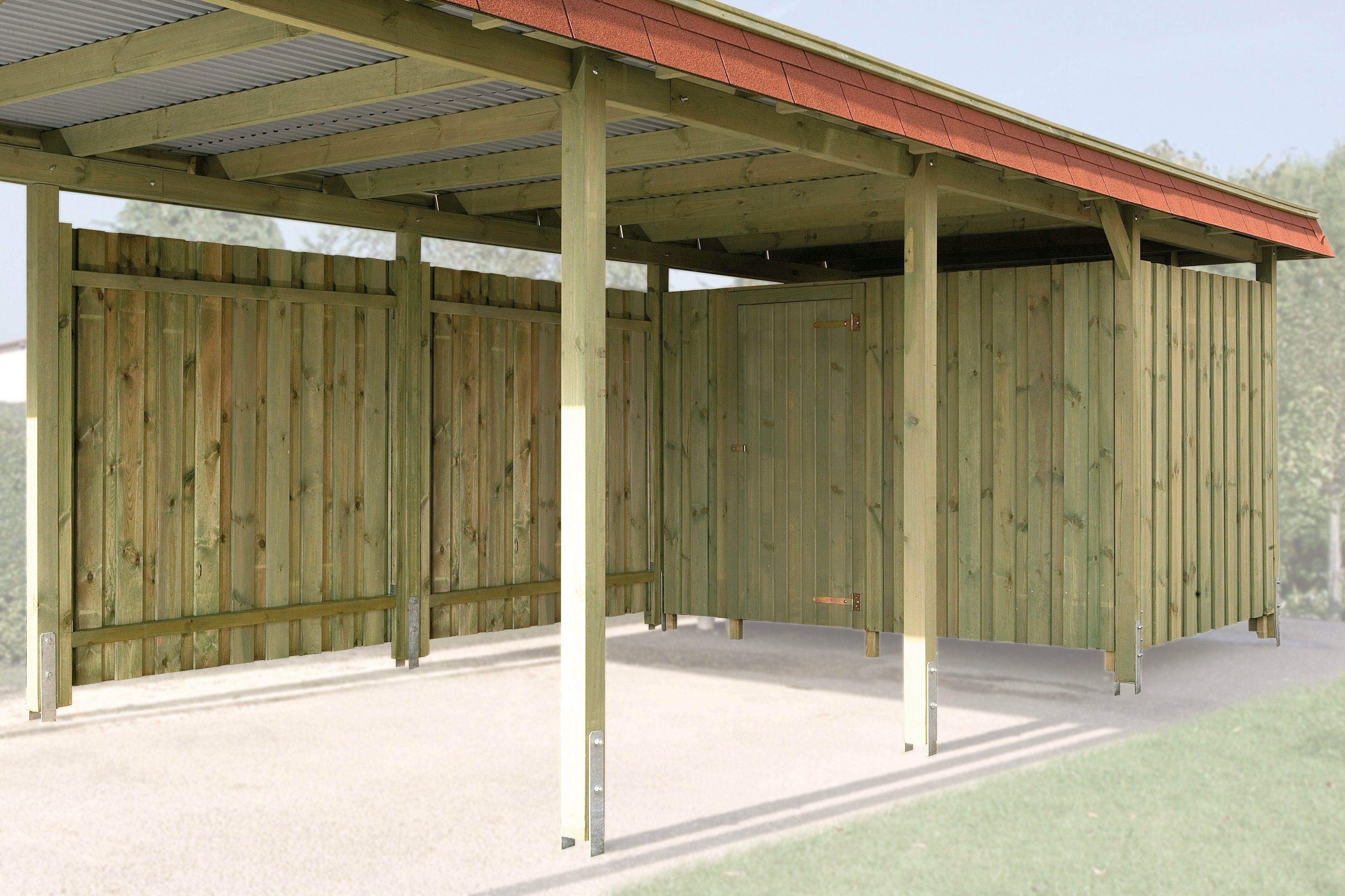 Weka Geräteraum Für Carport Gr 2 Und Gr 3