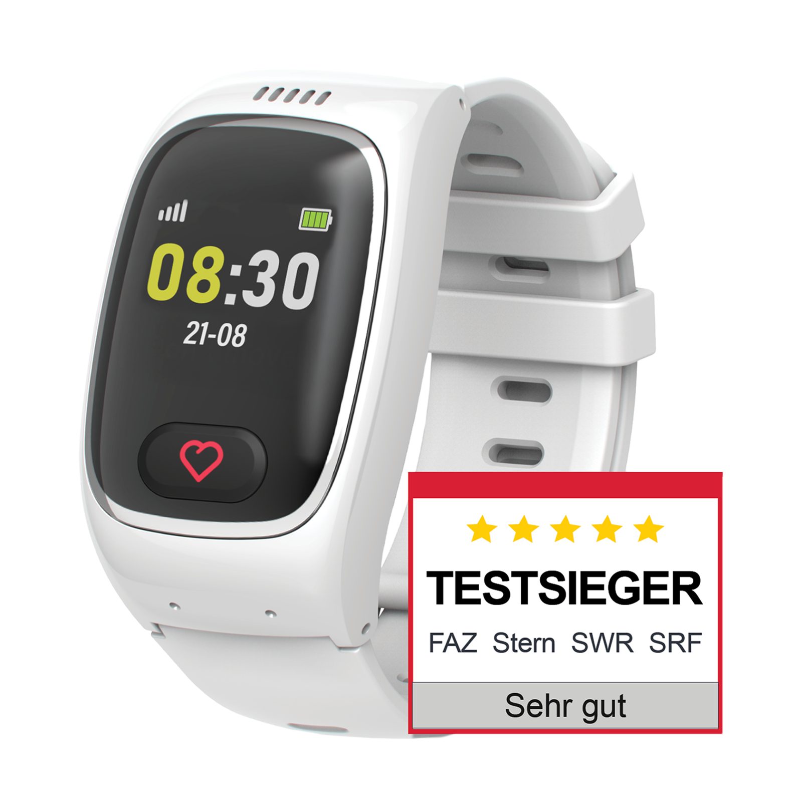 JAMES B8 Senioren Smartwatch Notrufuhr SOS & GPS Smartwatch