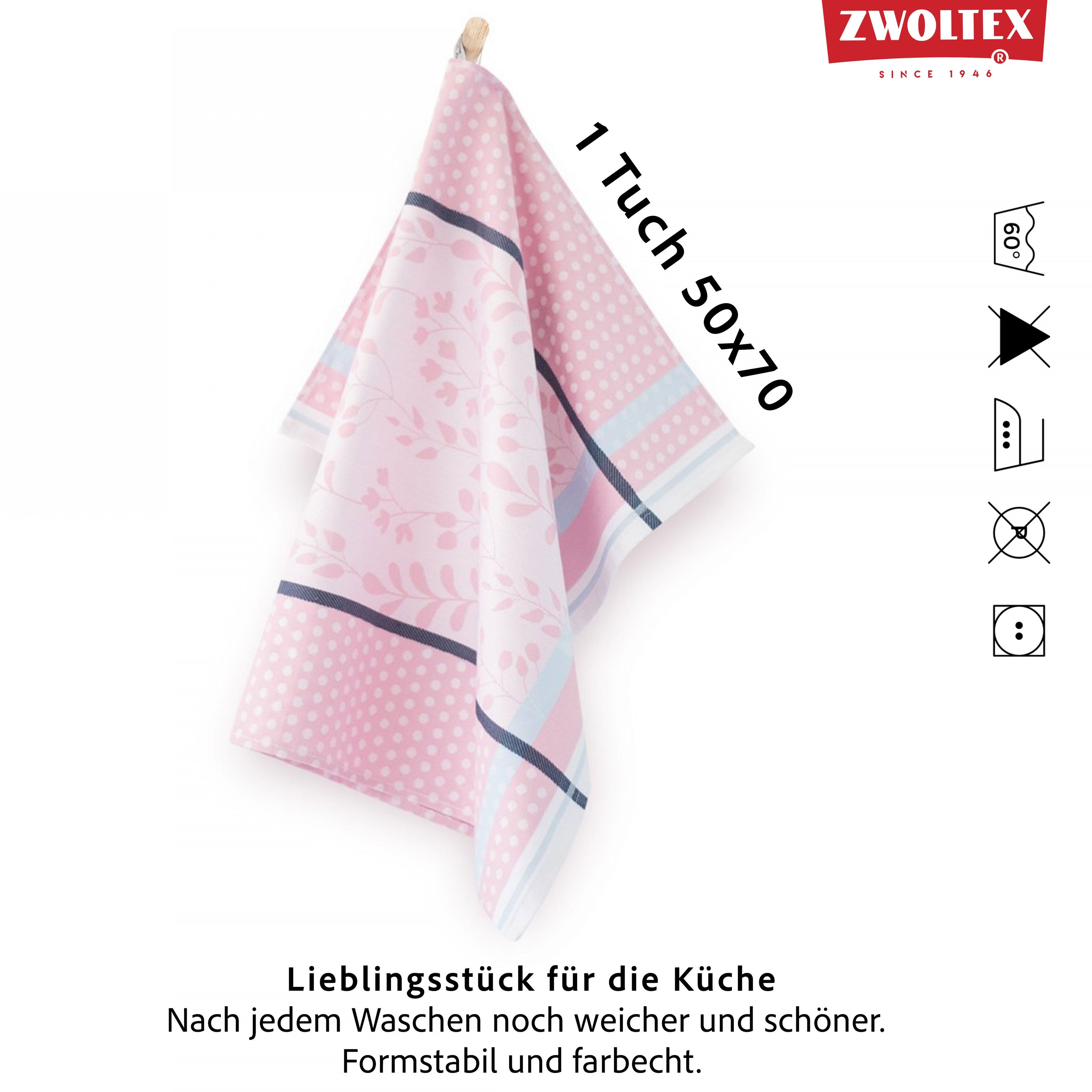Zwoltex Geschirrtuch Hochwertiges Jacquard Geschirrtücher Geschenkset aus 100% Baumwolle, fusselfrei und machinenwaschbar - Küchentücher 70x50 – Bild 5 von 5