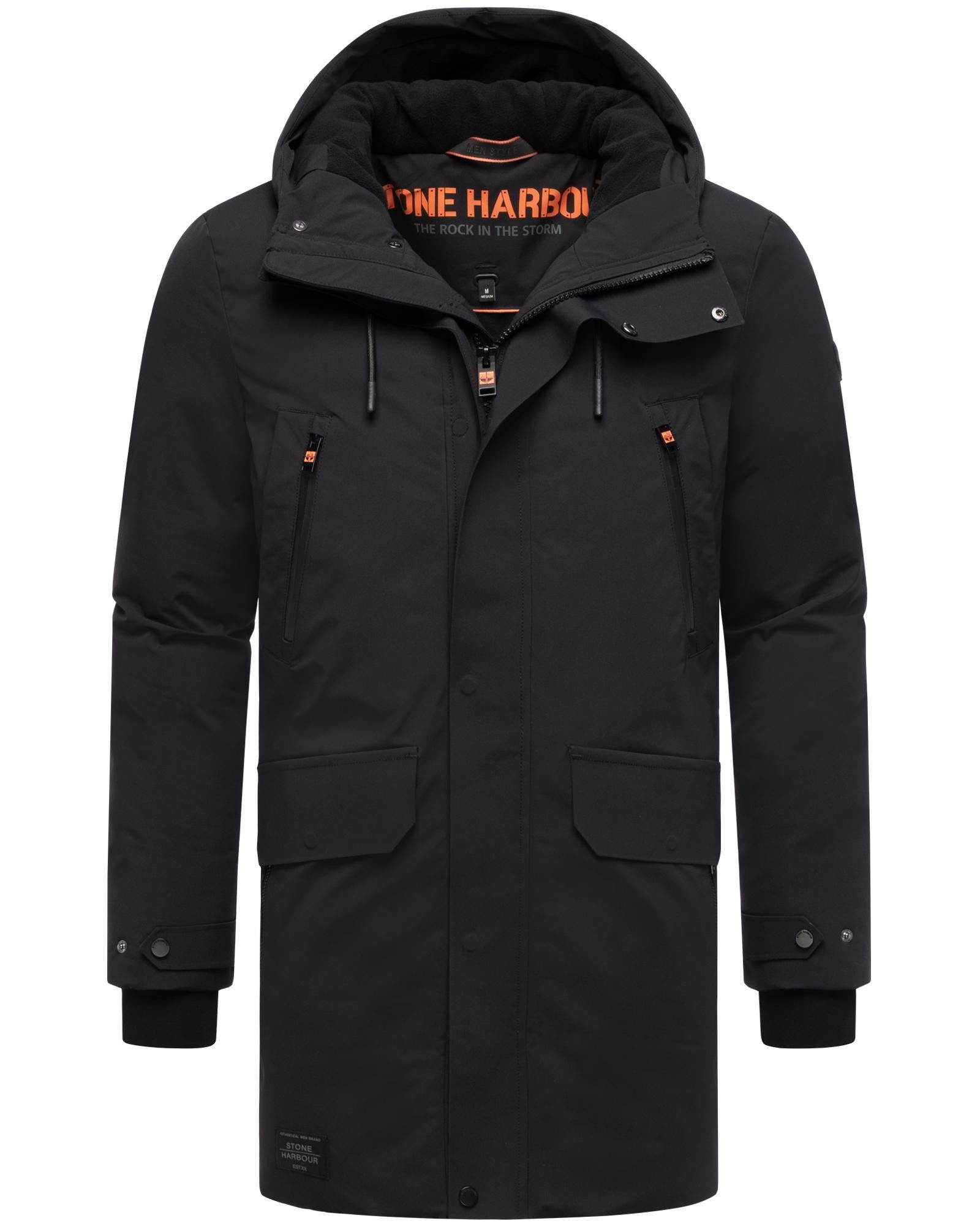 Stone Harbour Wintermantel Kitraan XX Langer Herren Winterparka mit zahlreichen Taschen