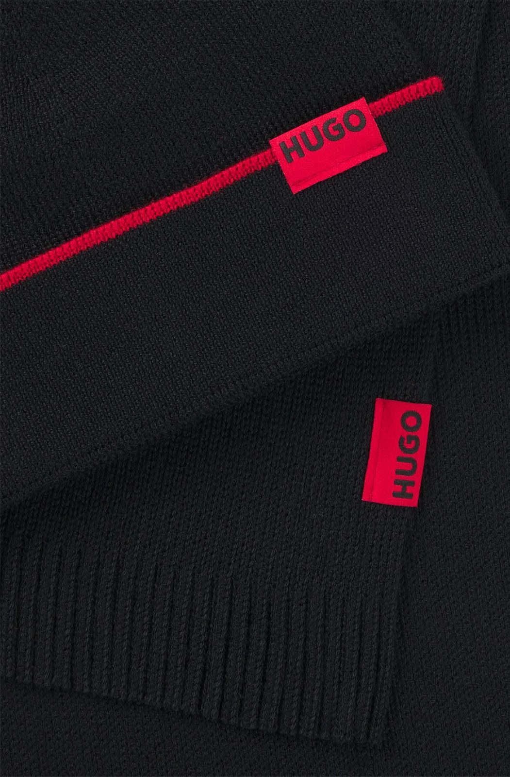 HUGO Strickmütze Set (Set, 2-St) günstig online kaufen