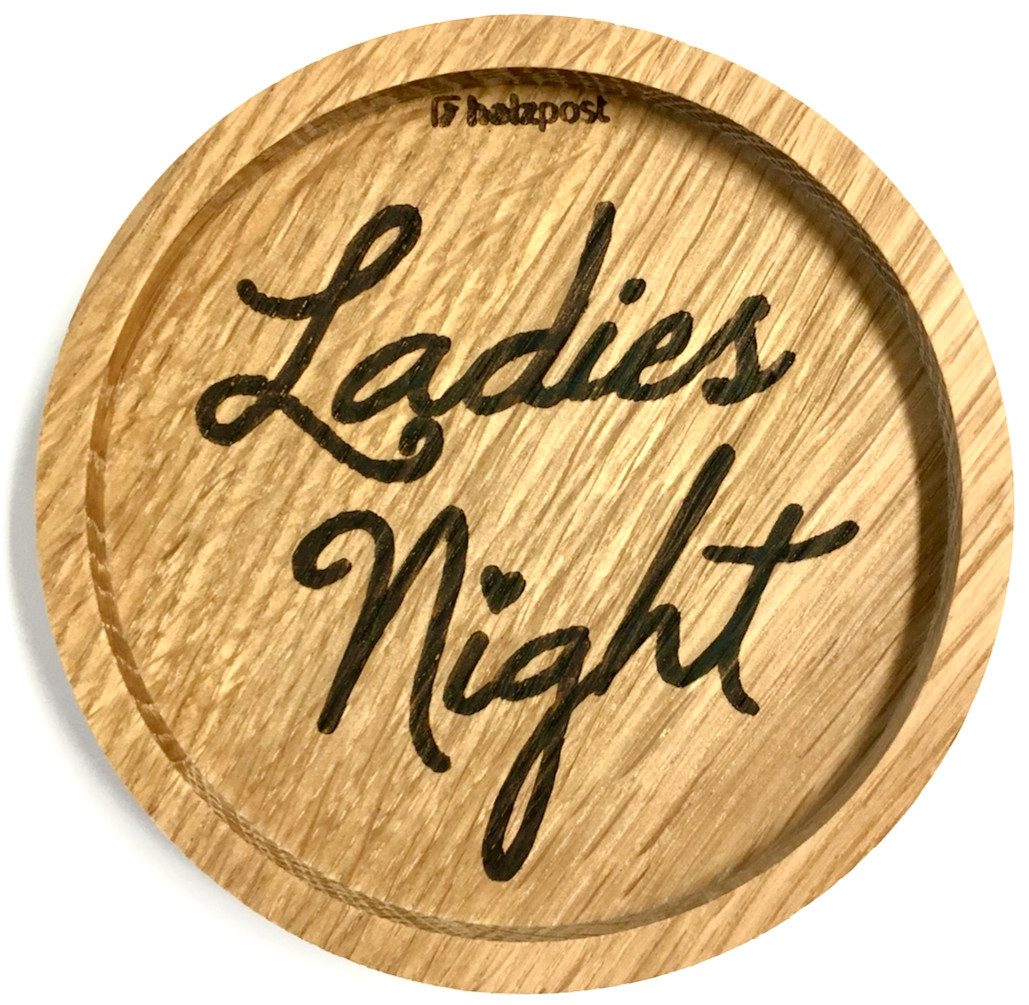 holzpost GmbH Getränkeuntersetzer Ladies Night, 1-tlg.