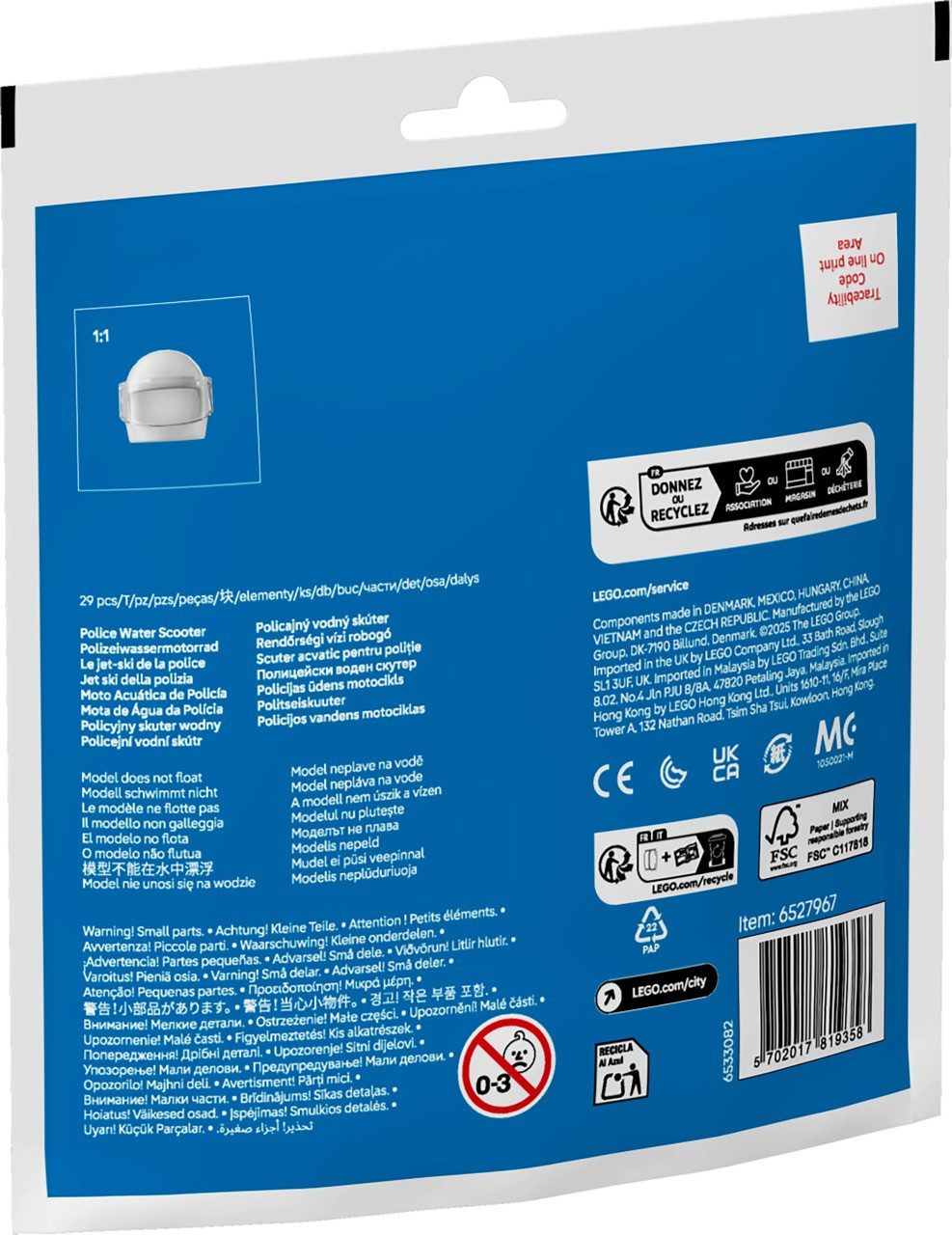 LEGO® LEGO® 30693 City - Polizei Jetski (Recruitment Bag) Konstruktions-Spi günstig online kaufen