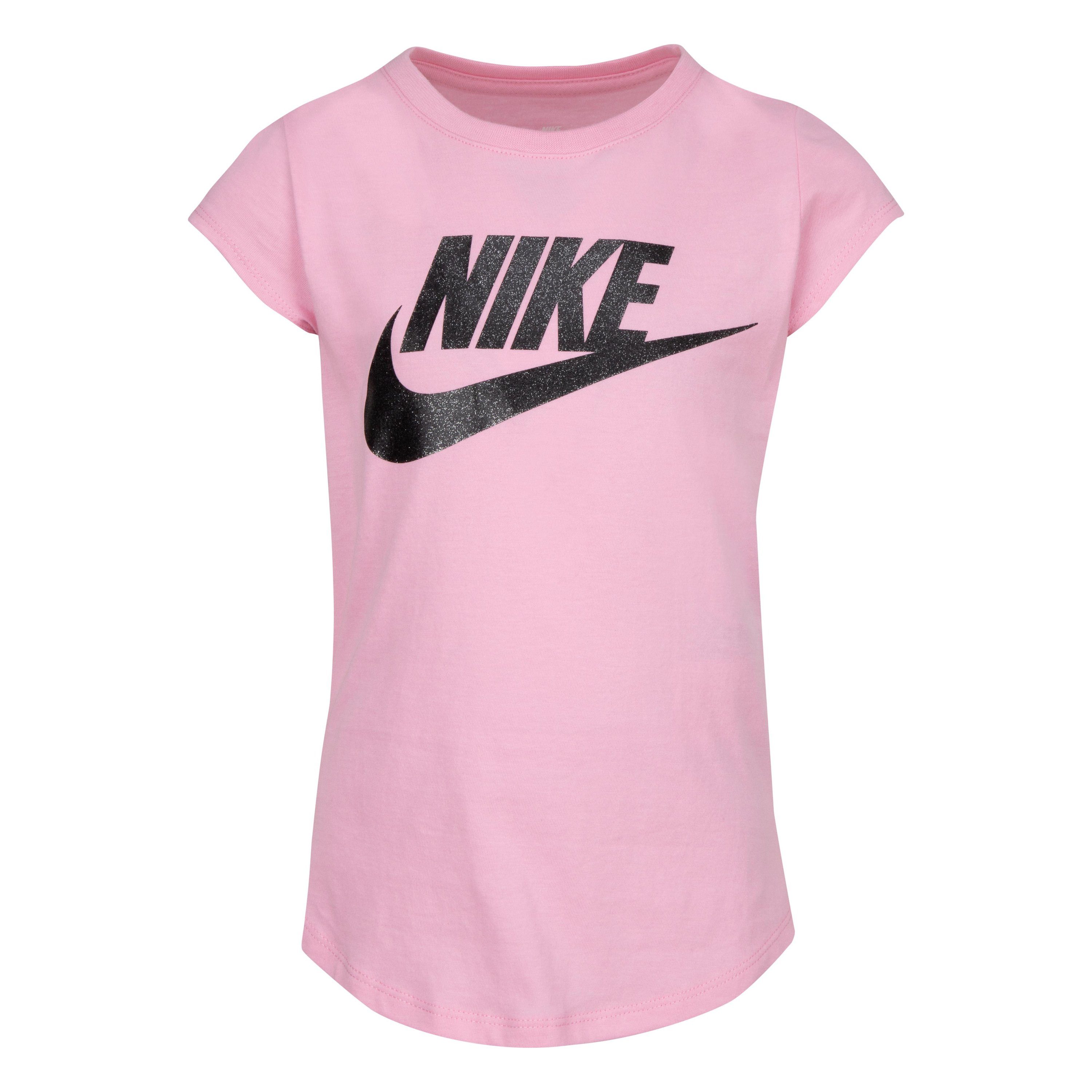 rosa SHORT NIKE für Kinder - SLEEVE TEE Sportswear T-Shirt FUTURA Nike