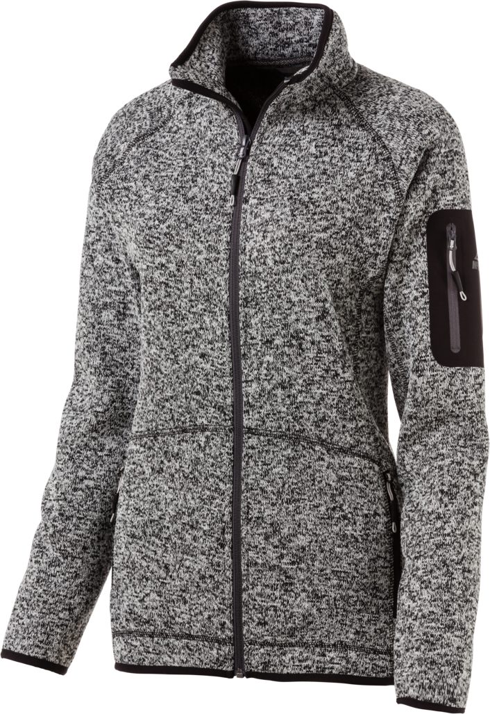 McKINLEY Fleecejacke Skeena wms Damen-Strickfleece-Jacke melange/schwarz günstig online kaufen
