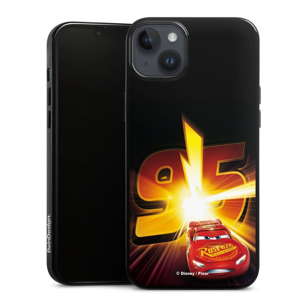 DeinDesign Handyhülle Offizielles Lizenzprodukt Cars Lightning Mcqueen 95 Cars3 Lightning 95, Apple iPhone 14 Plus Silikon Hülle Bumper Case Handy Schutzhülle
