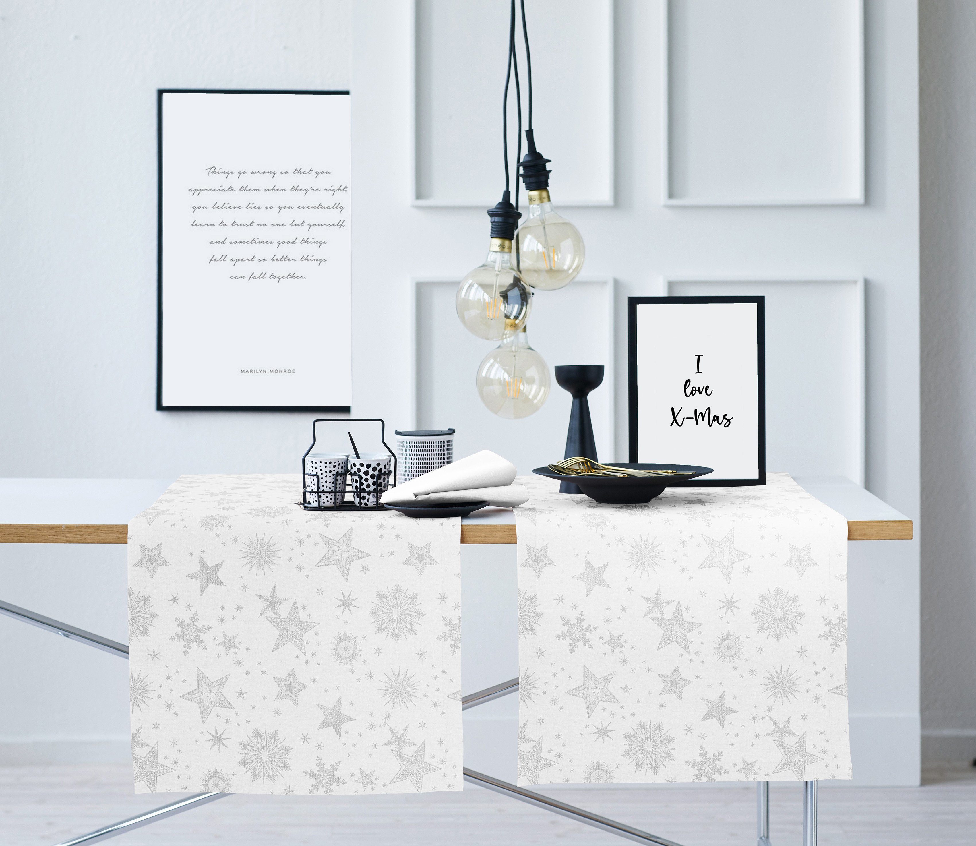 APELT Tischläufer 9602 CHRISTMAS ELEGANCE, Weihnachtsdeko, Weihnachten (1-tlg), Lurex-Jacquardgewebe