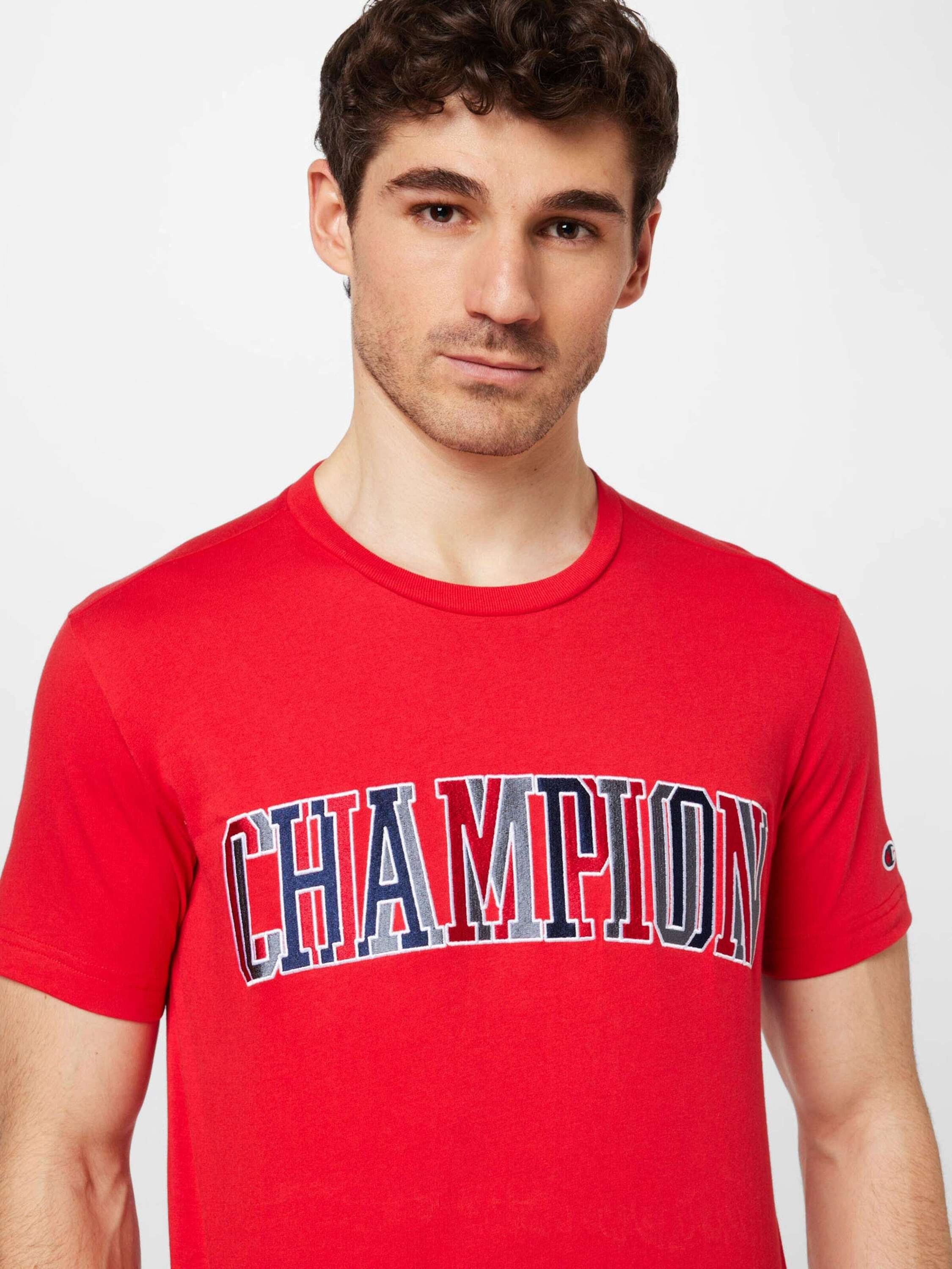 Apparel Champion RED/WHT/NBK T-Shirt (1-tlg) Athletic Authentic