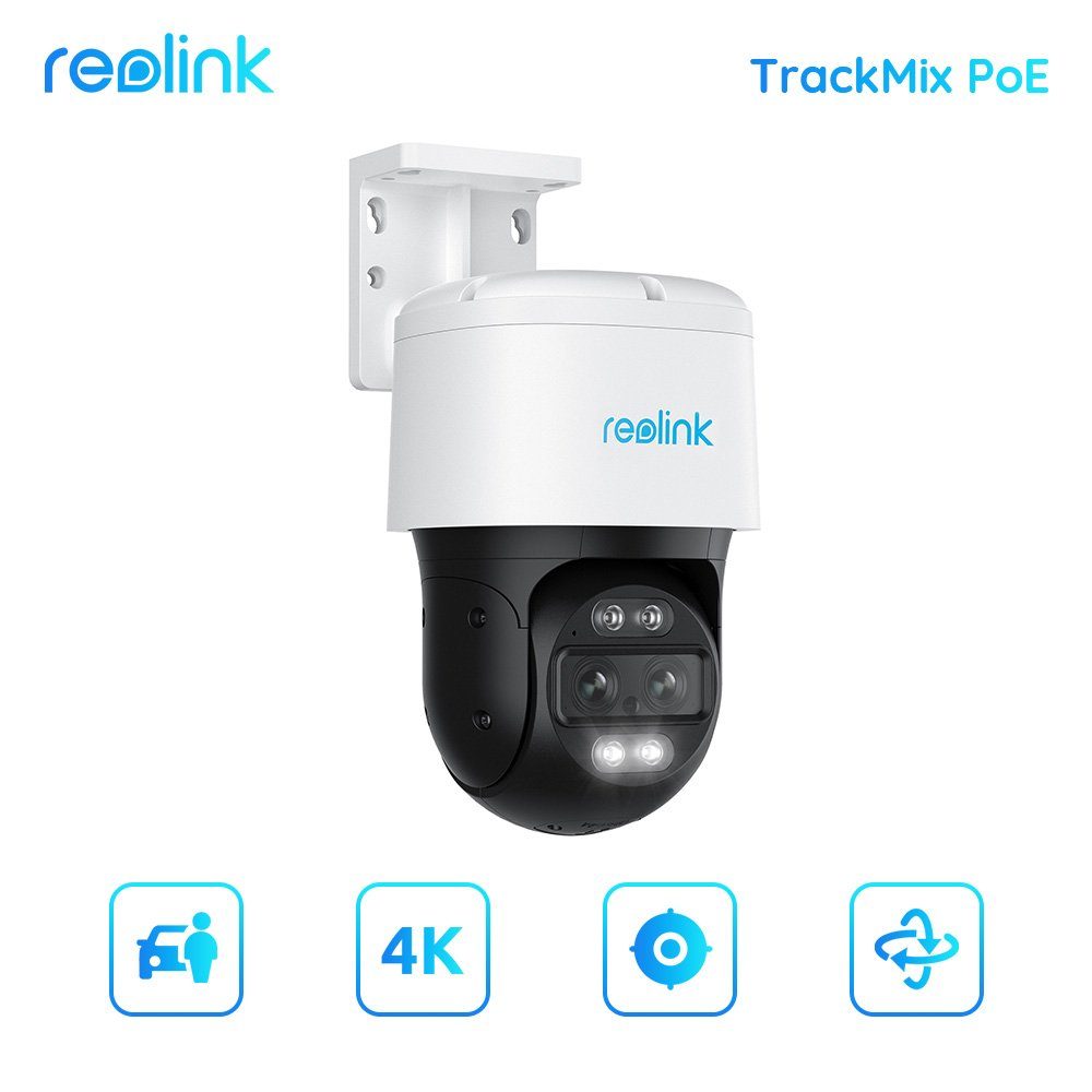 Reolink Trackmix PoE Überwachungskamera (Außenbereich, 2 Spotlights