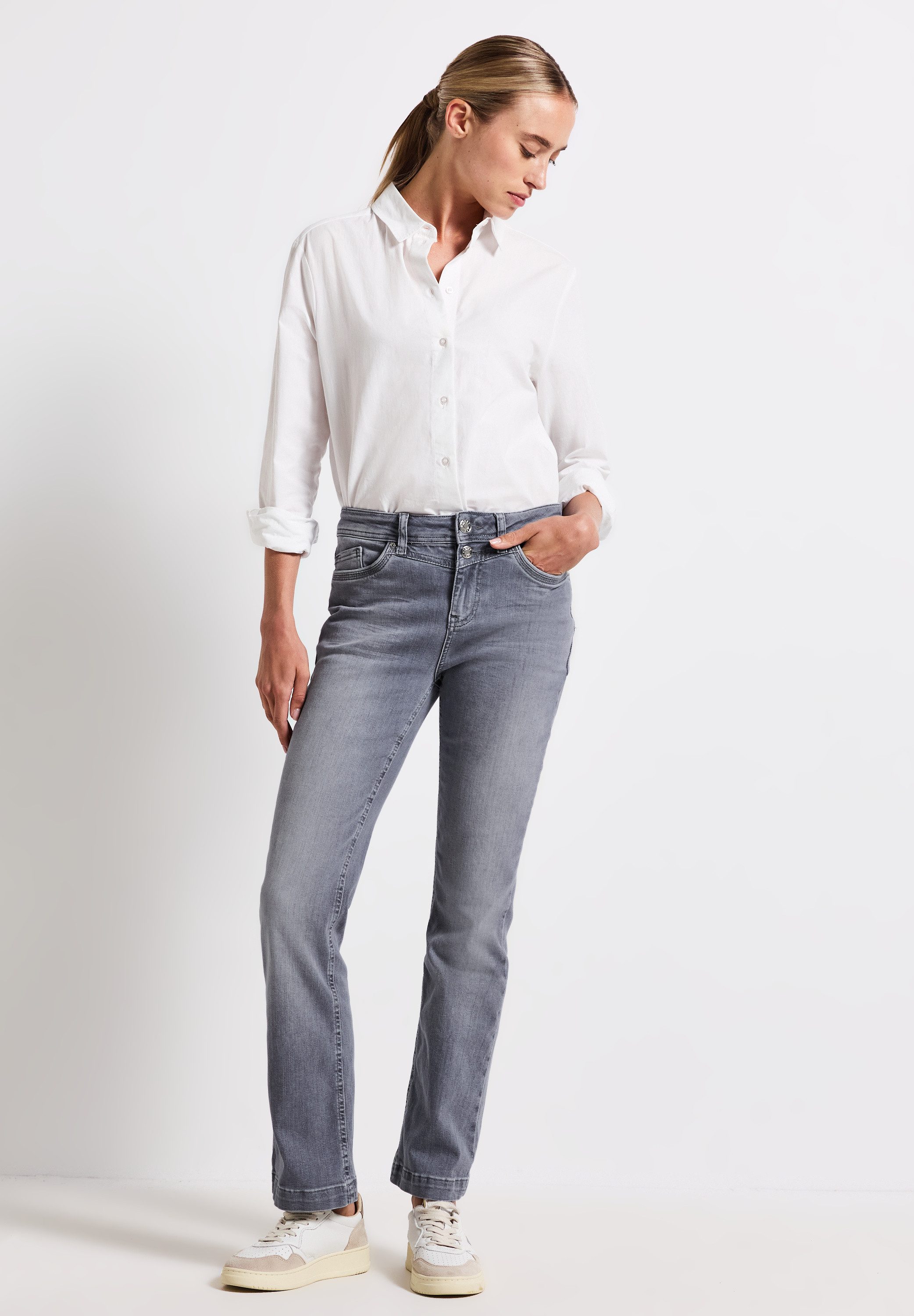 STREET ONE Bootcut-Jeans im 5-Pocket-Style