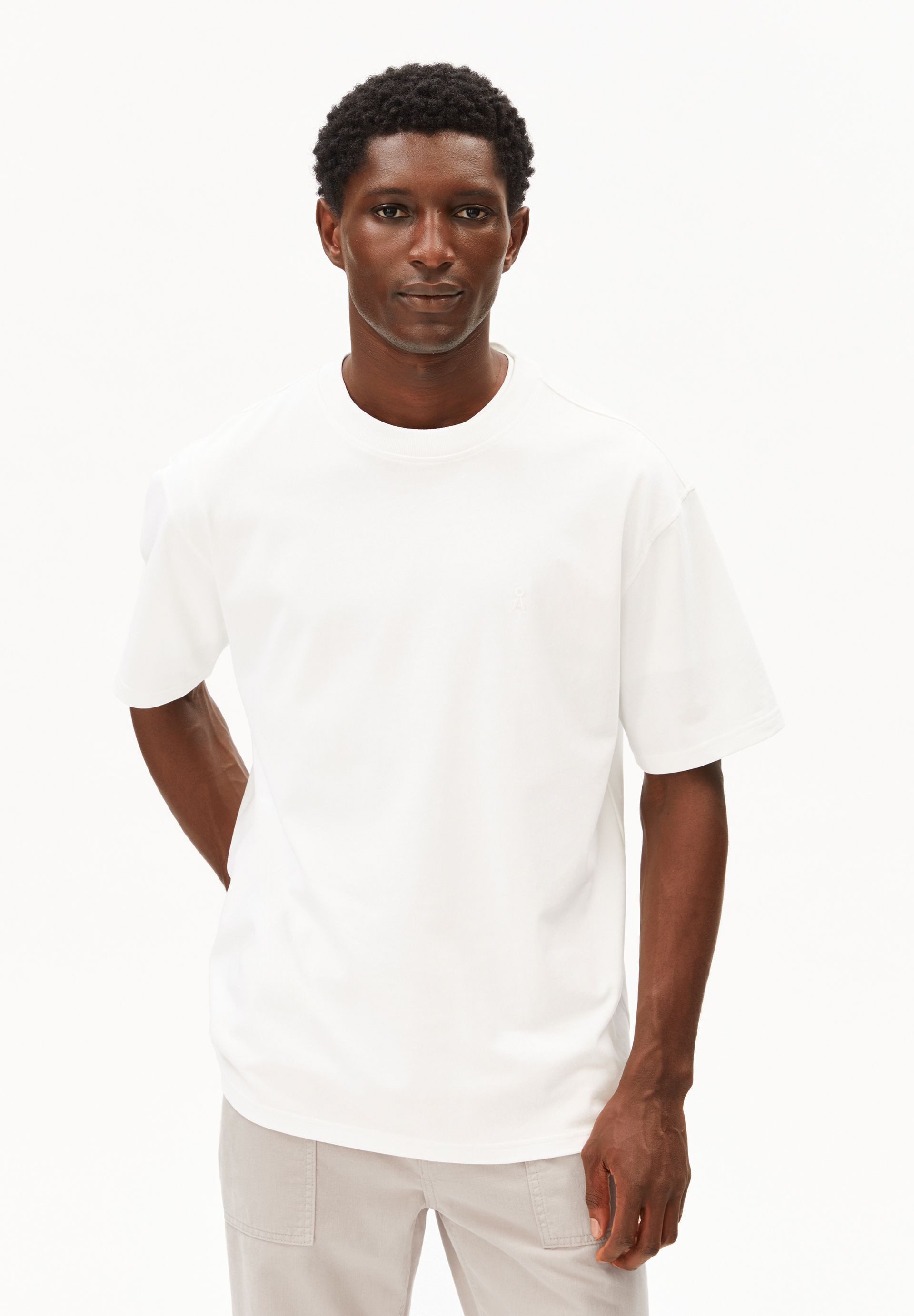 Armedangels T-Shirt MAARKOS T-Shirt aus Baumwoll-Mix Relaxed Fit