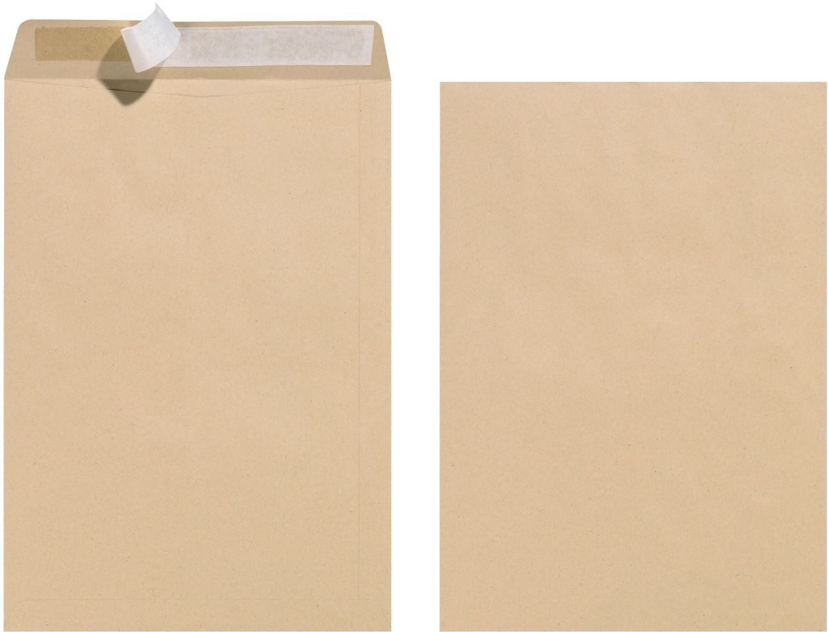 Herlitz Versandtasche Versandtaschen C4 Haftklebung VE=25 Stück braun 90g/qm