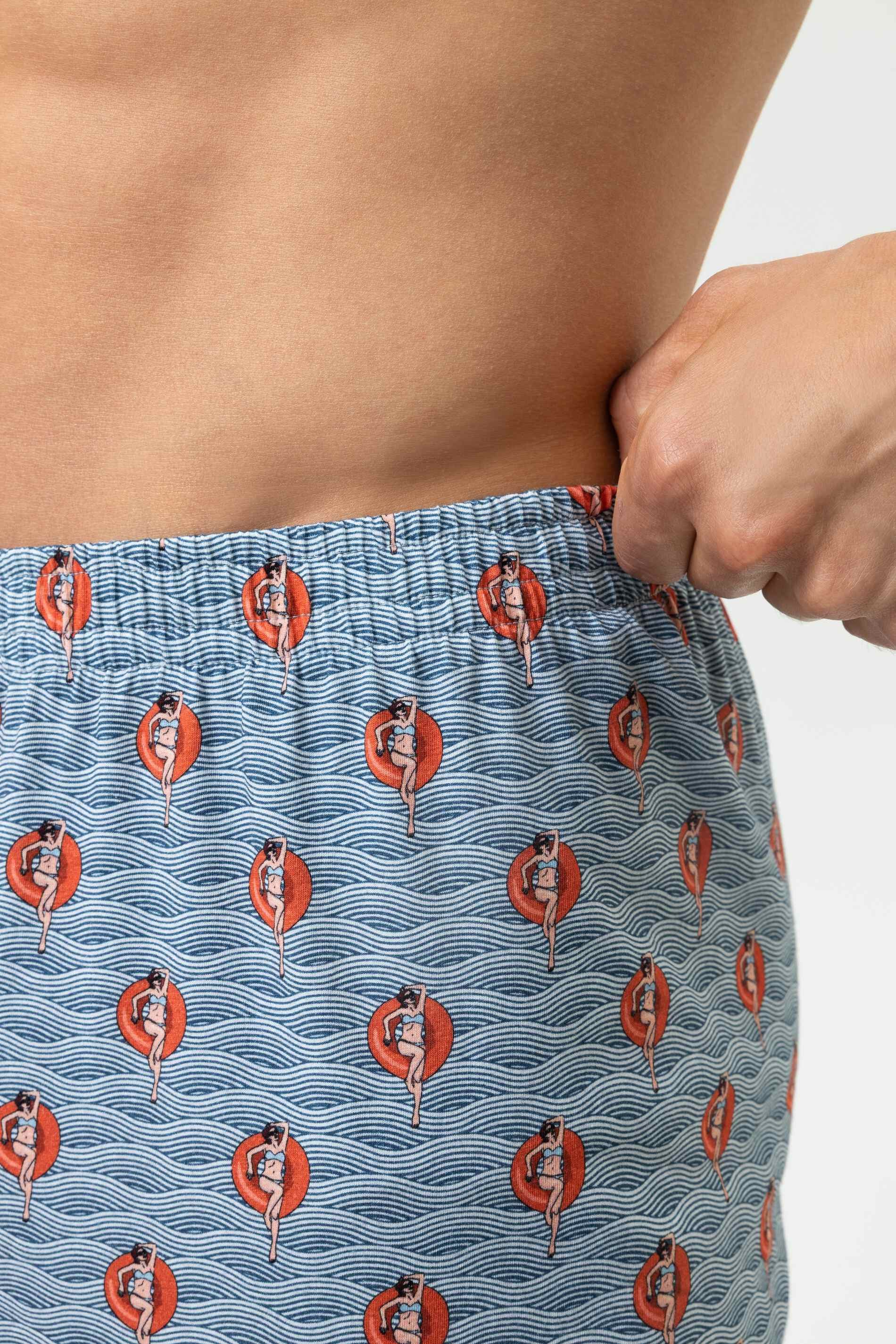 Mey Schlafhose Mey Hose kurz Serie Wave Swing mit Print Shorts (1-tlg) Kurze Pyjamahose, Gemustert, weiche Jersey-Qualität