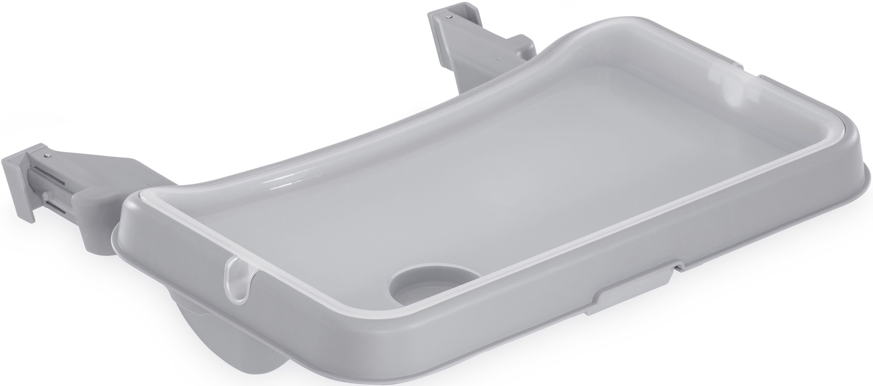 für Beta+ und Alpha+ Tischaufsatz, grey, Hochstühle Hochstuhltablett Tray Alpha Kunststoff, Hauck