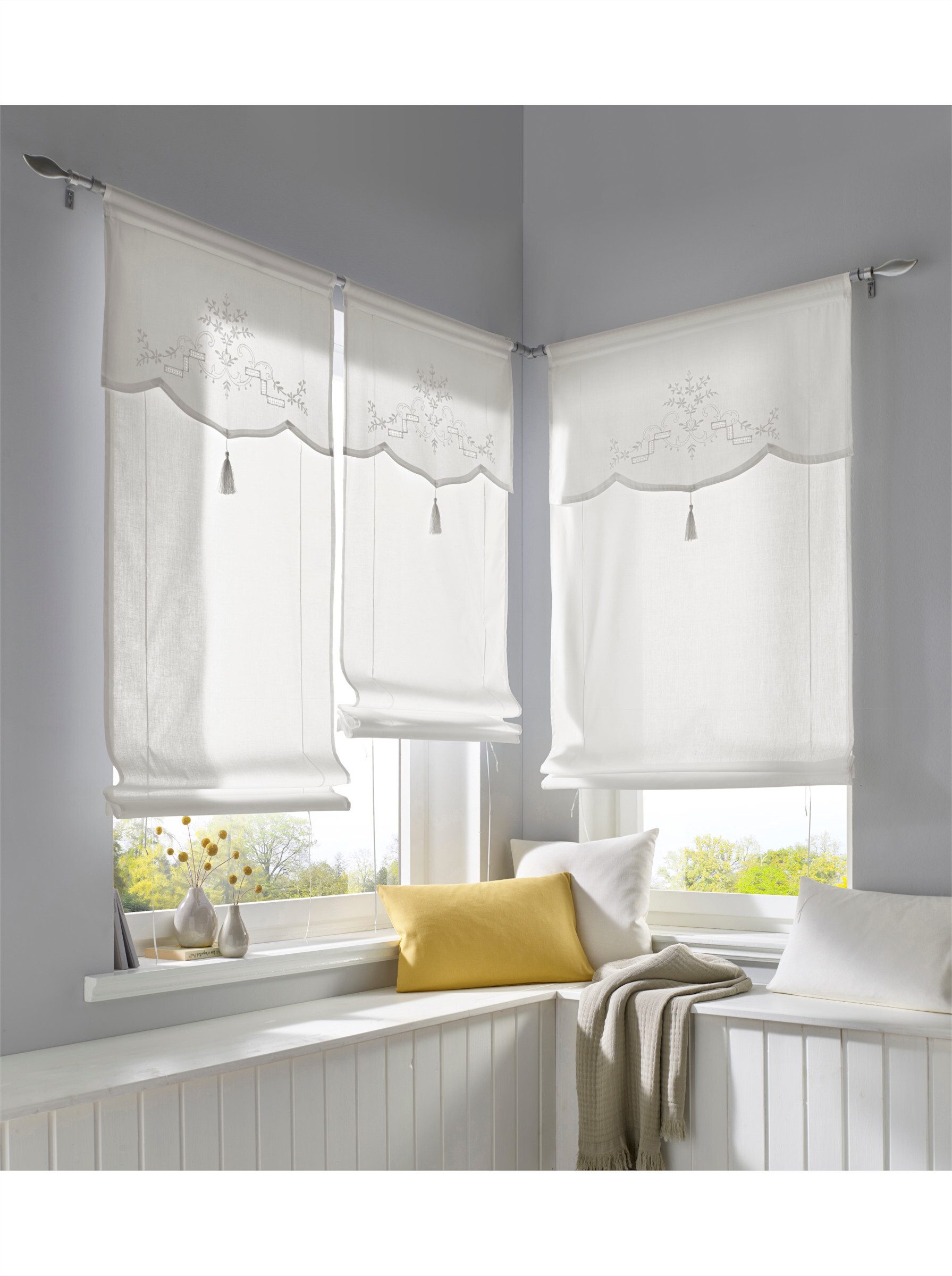 Rollo Bändchenrollo ., heine, halbtransparent, Stangendurchzug günstig online kaufen