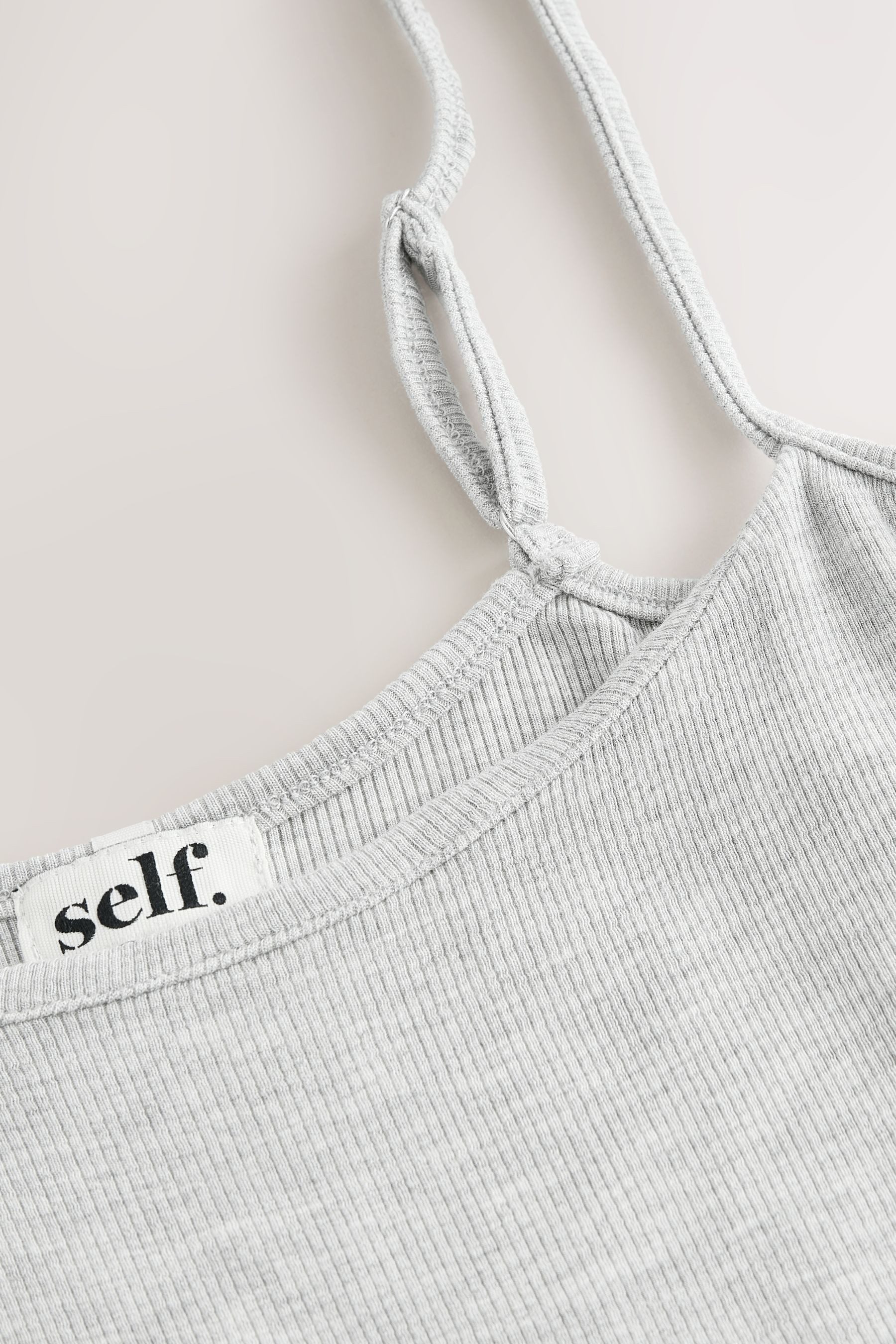 self Trägerkleid Geripptes Maxikleid mit U-Ausschnitt und Trägern (1-tlg) günstig online kaufen