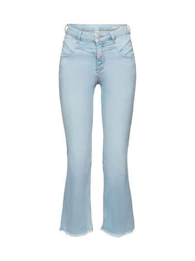 Esprit 7/8-Jeans Ausgestellte Baumwolljeans mit mittlerer Bundhöhe