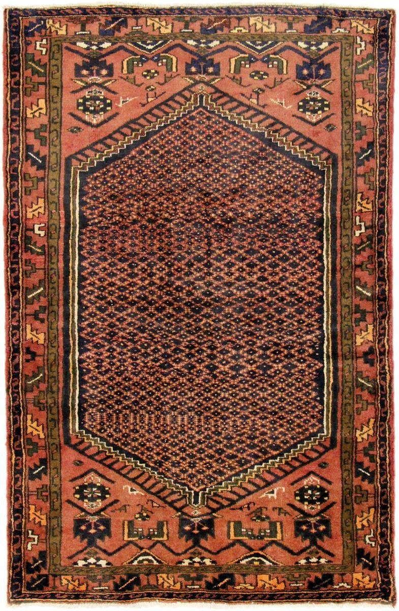 Orientteppich Hamadan 133x205 Handgeknüpfter Orientteppich / Perserteppich, Nain Trading, rechteckig, Höhe: 8 mm
