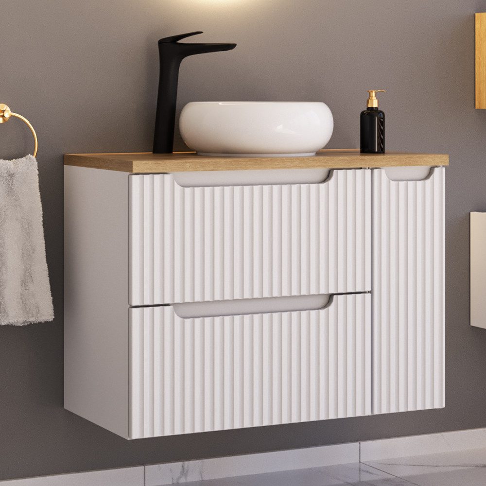 Lomadox Badmöbel-Set NEWPORT-56-WHITE, (Spar-Set), Waschplatz Set günstig online kaufen