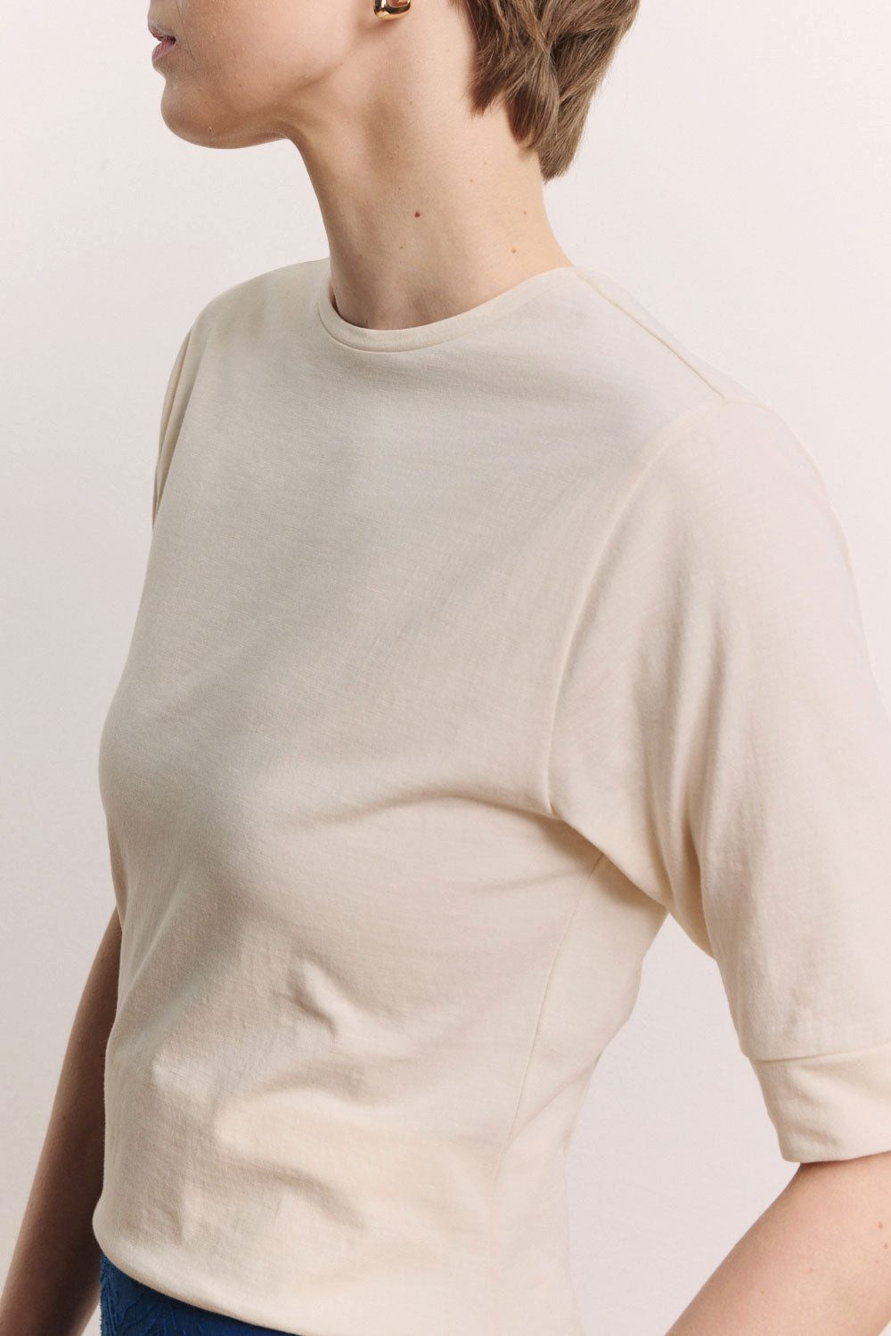 Tranquillo T-Shirt Slub Jerseyshirt Lottee aus Bio-Baumwolle GOTS-zertifizierte Bio-Baumwolle, Slub Jersey mit Struktur