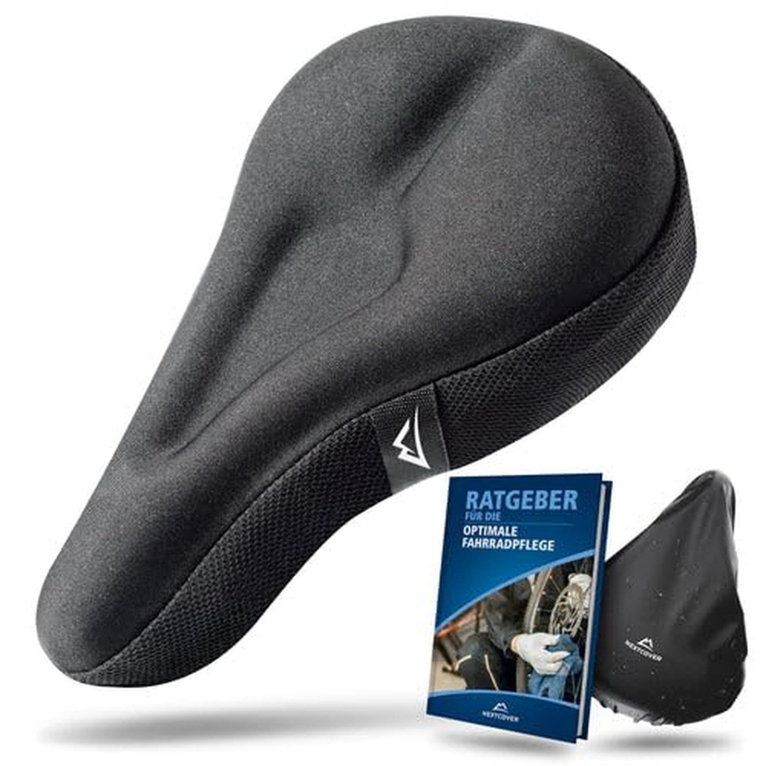 Nextcover Sattelbezug CoverOne mit Gel & Memory Foam, inkl. Regenschutz, schmal oder breit