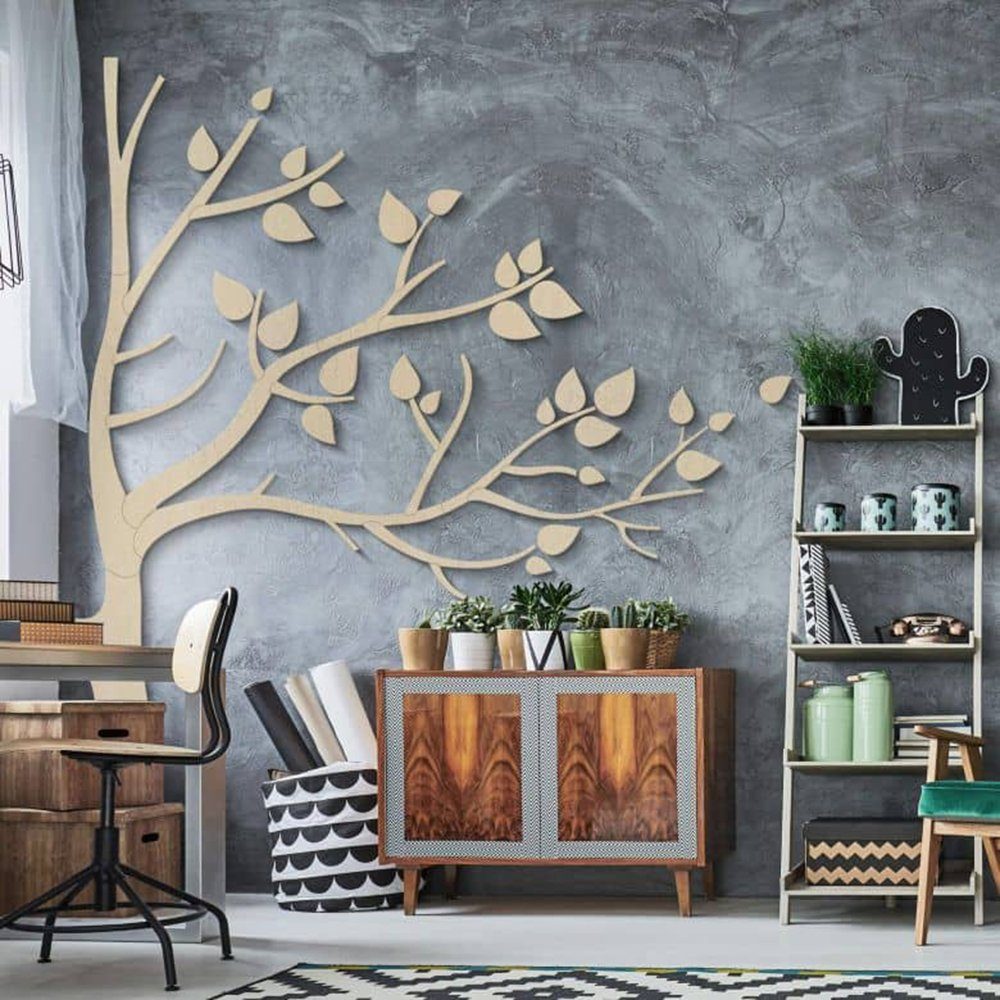 K&L Wall Art Holzbild Lebensbaum Kinderzimmer Boho Deko Baum des Lebens, (H günstig online kaufen