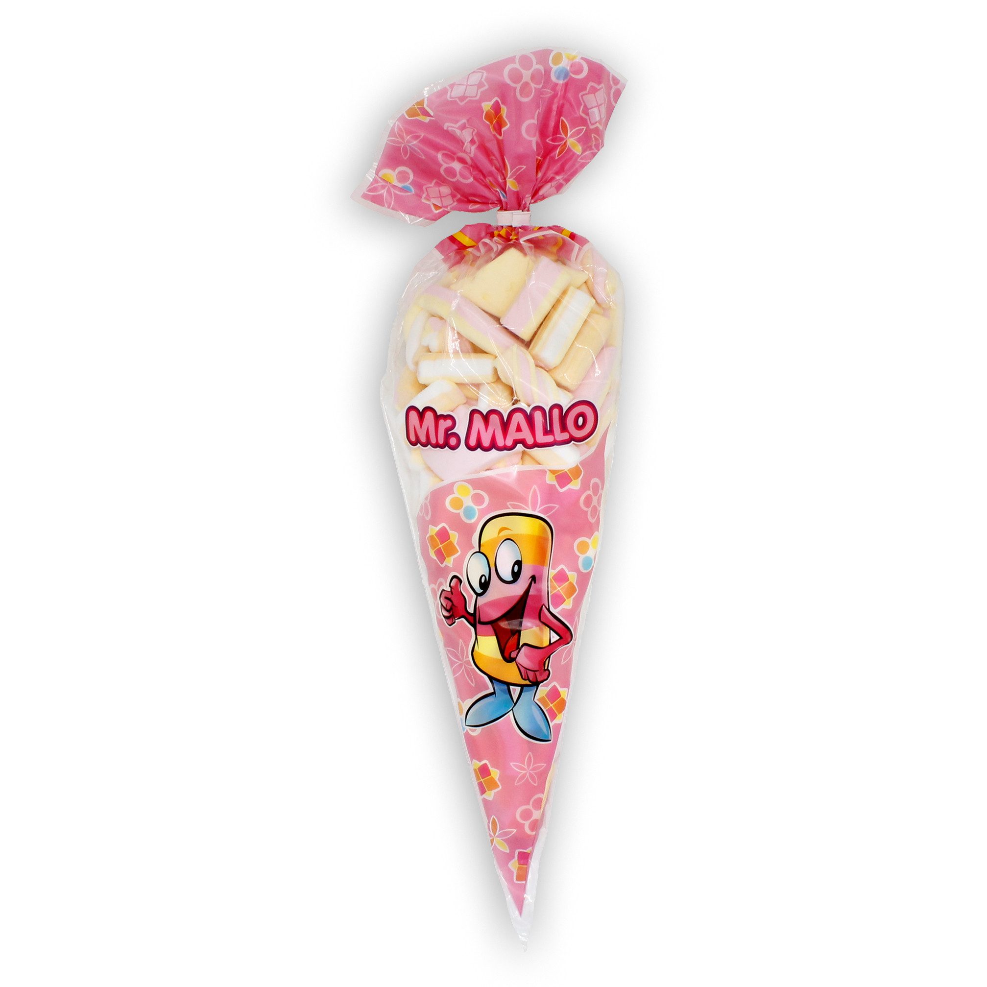 Mr. Mallo Süßigkeit Mr. Mallo Marshmallows Spitzbeutel bunt (12x 250g), 12 x 250 g, (Schaumzuckerware Marshmallow Bunt 12 á 250g Beutel) – Bild 2 von 5
