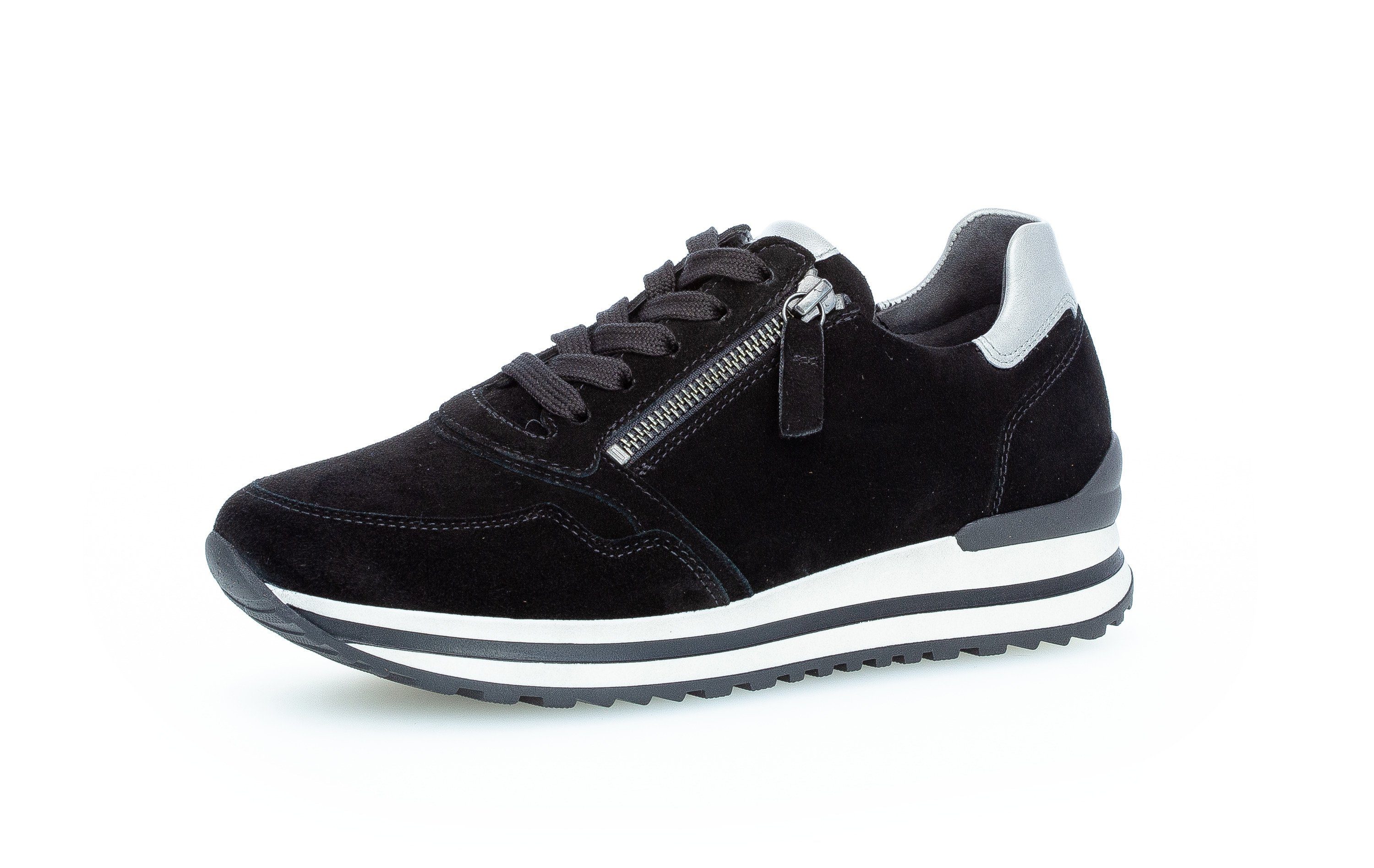 Gabor Comfort Sneaker schwarz-bunt-kombiniert-schwarz-bunt-kombiniert | 