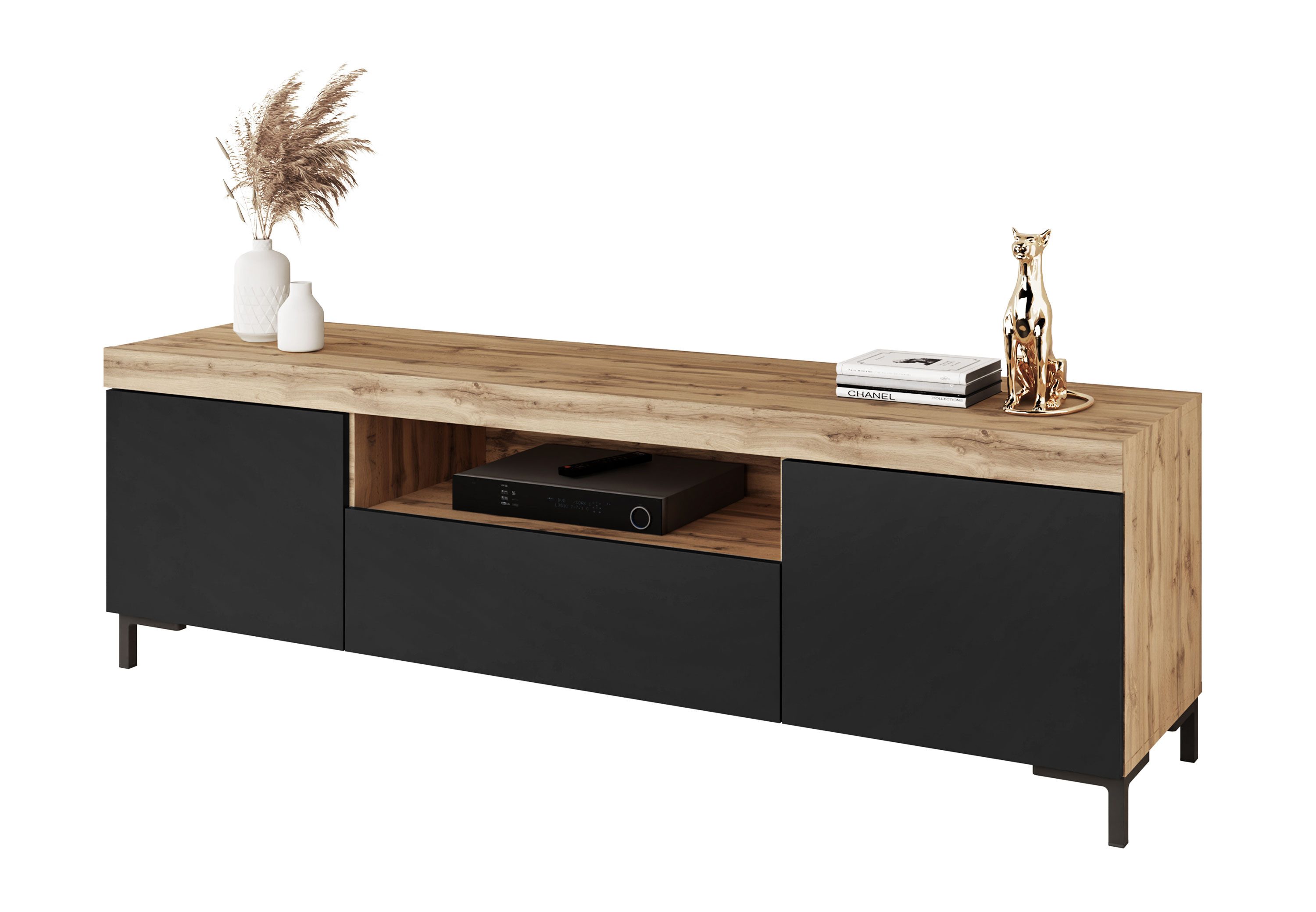 Lookway TV-Schrank YOSHI mit Beinen und Schublade im Industrial Design Breite: 170 cm