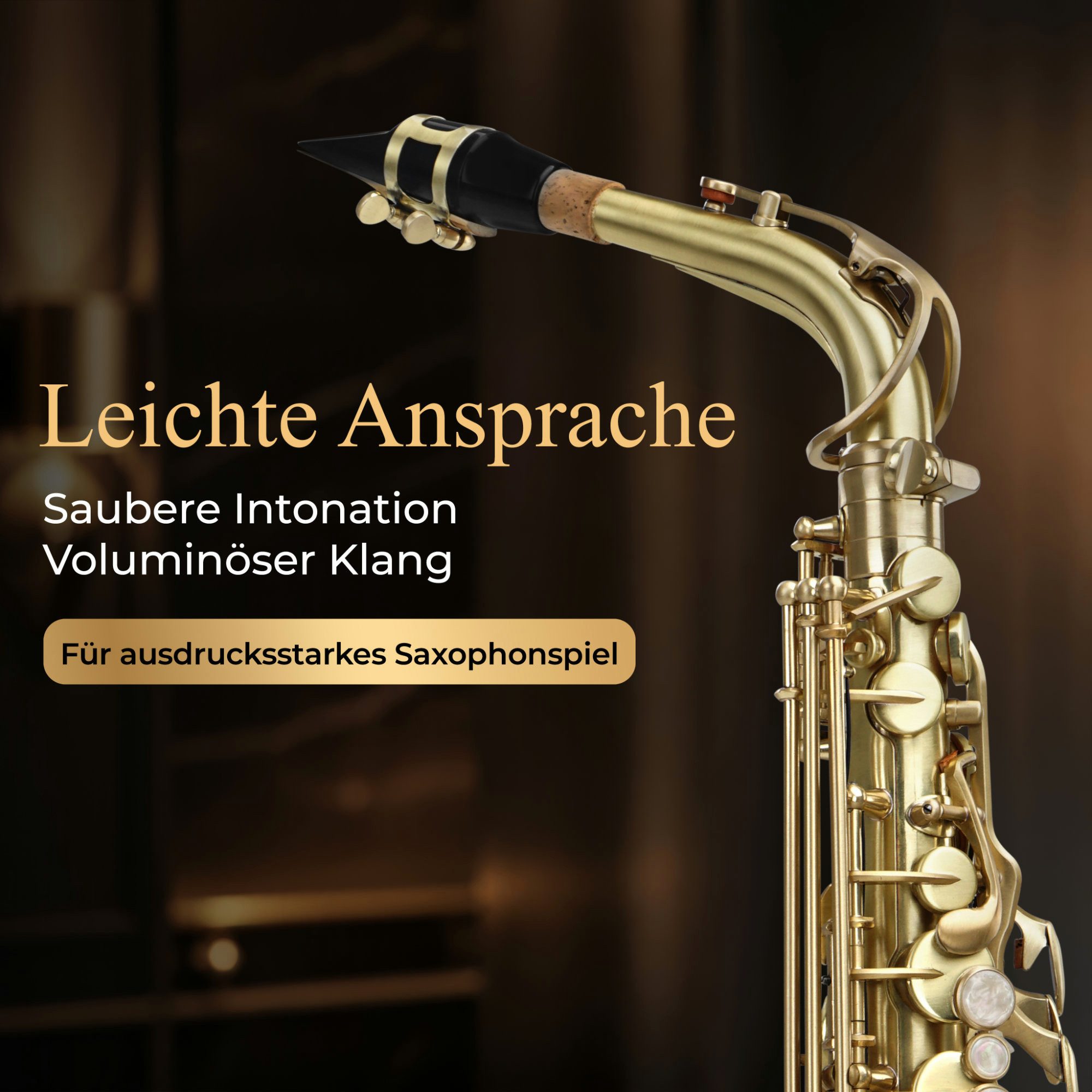 Classic Cantabile Saxophon Alt Saxophon, Alto Sax Spar-Set, 9-St., Set mit Koffer und Zubehör, Altsaxophon mit Hoch-Fis-Klappen