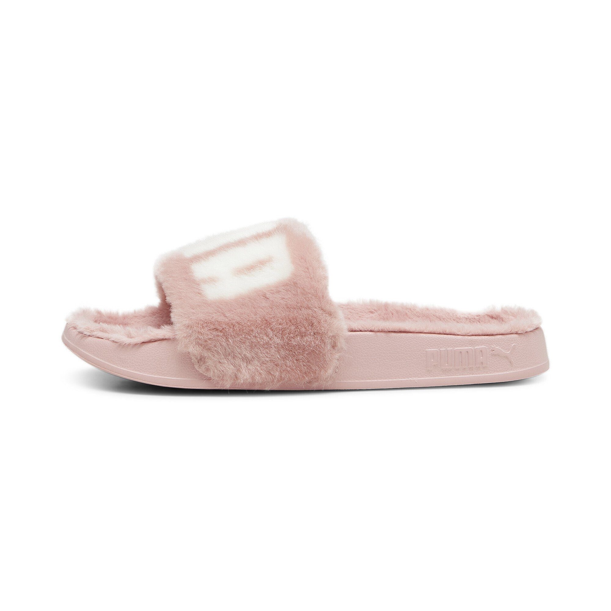 Future Warm Sandale Pantoletten Fuzz PUMA White Pink Leadcat Damen 2.0