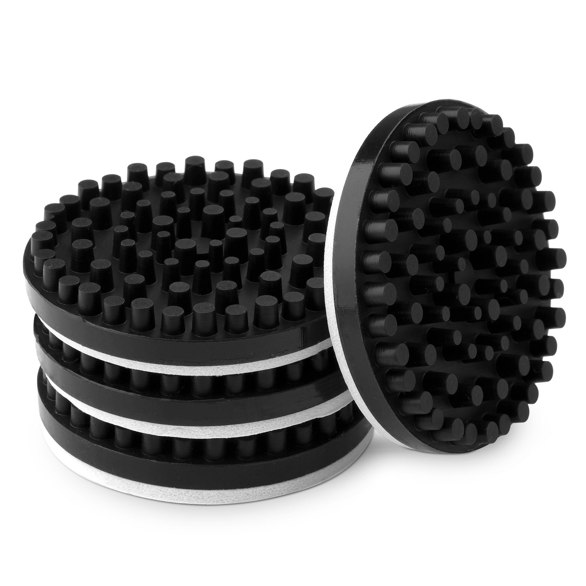 kwmobile Lautsprecherständer 4x selbstklebende Silikon-Dämpfer für Schallplattenspieler, (4-tlg., 4x Silikon Vibrationsdämpfer für Schallplattenspieler)