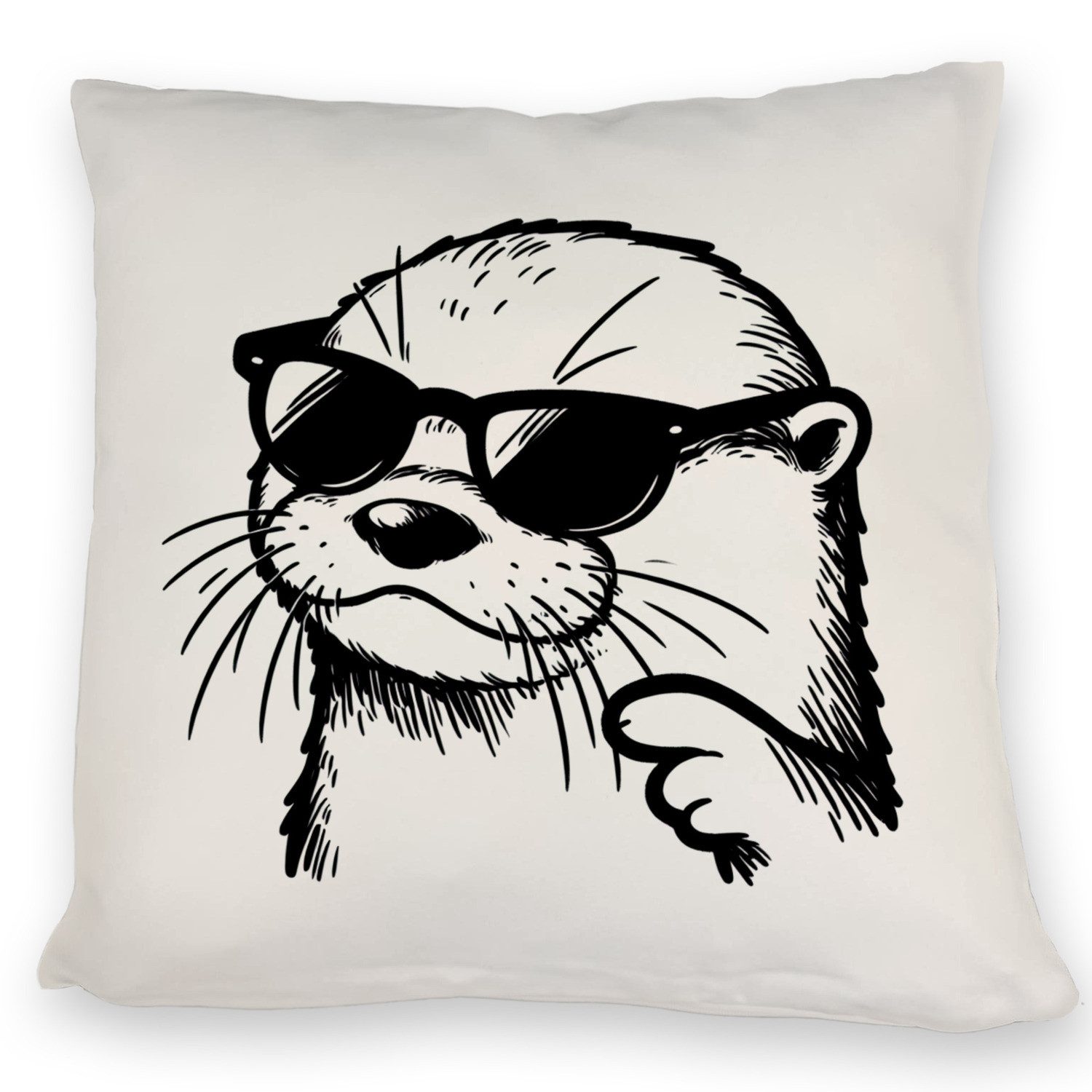 speecheese Dekokissen Cooler Otter mit Sonnenbrille Kissen