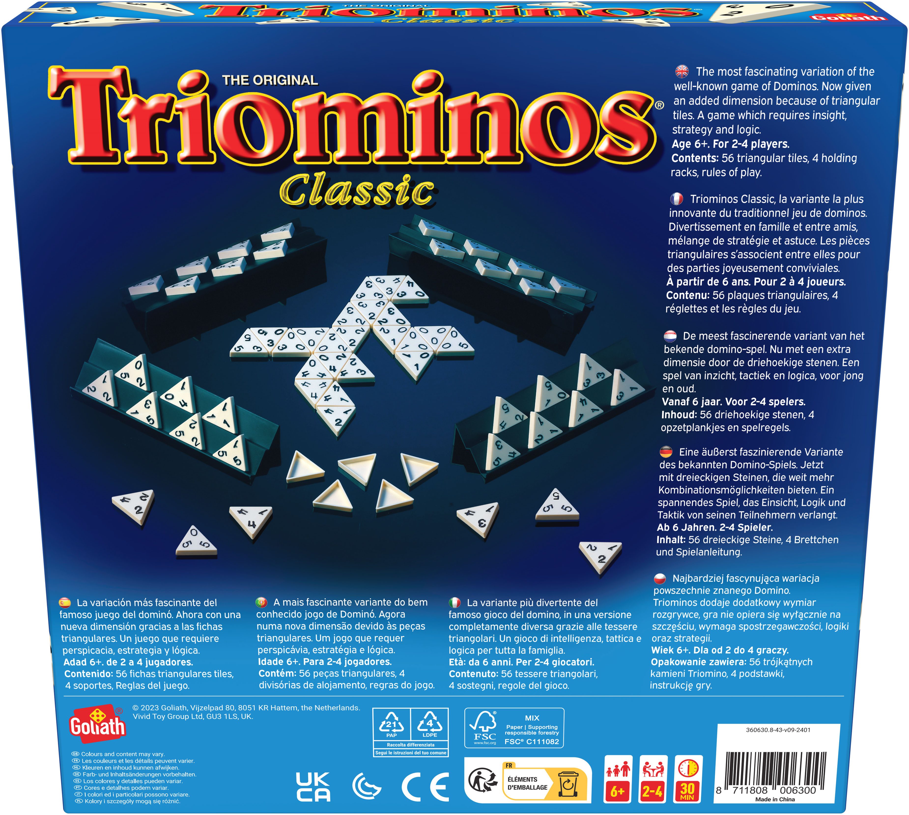 Goliath® Spiel Triominos Classic, Domino-Spiel