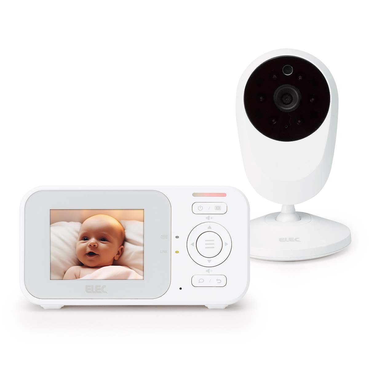 Alecto Baby Video-Babyphone EVM24, 1-tlg., Babyphone mit Kamera, 2,4 Zoll Display, Nachtsicht & Eco-Modus