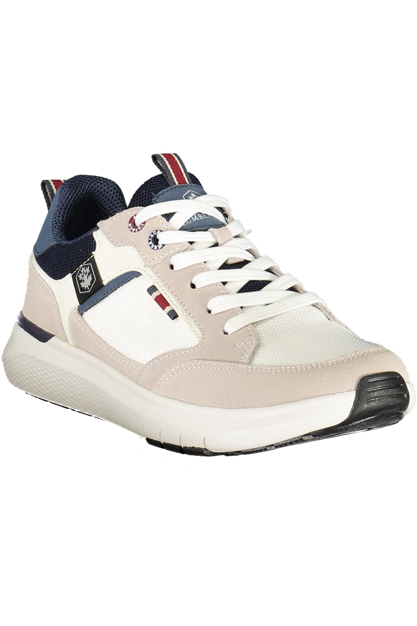 LUMBERJACK Sneaker Weißer Herrensportschuh mit blauen Akzenten und