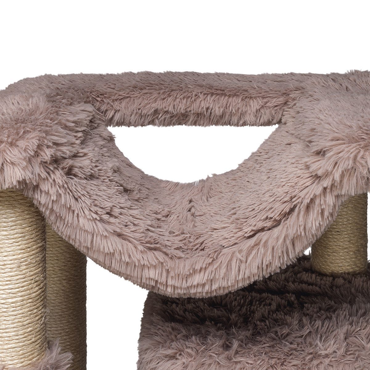 Beeztees Kratzbaum-Liegemulde Oberes Board + Hängematte für Kratzbaum Duco taupe