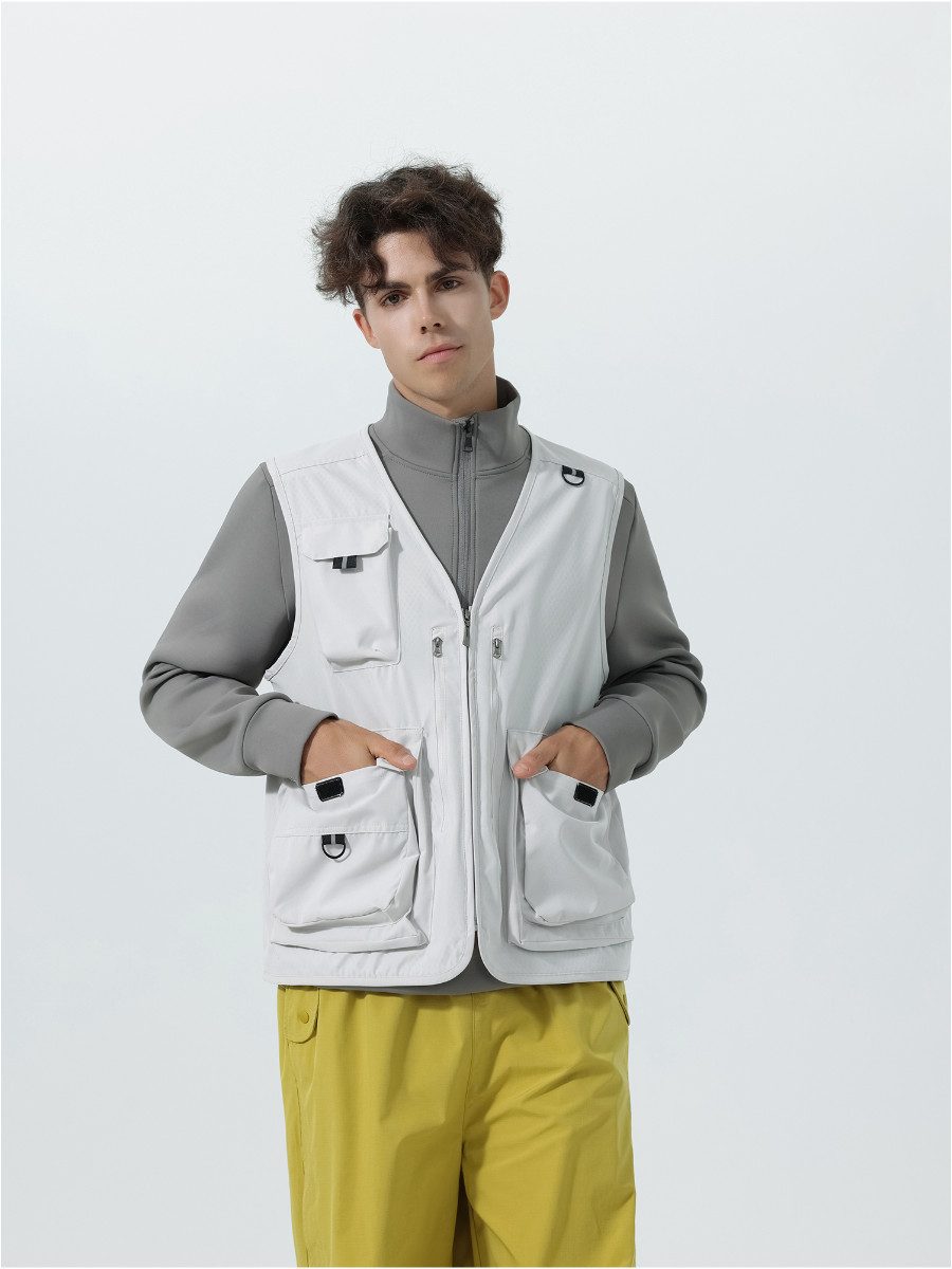 YOUTHUP Anglerweste Herren Utility Outdoorweste Multi Pocket Arbeitswesten