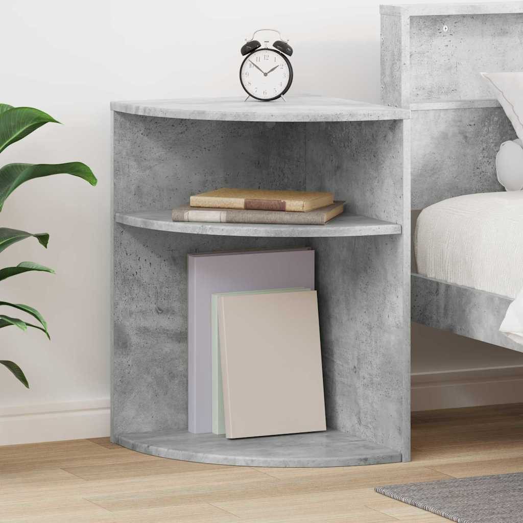 vidaXL Beistelltisch Beistelltisch Beton Grau 39,7 x 39,7 x 60 cm Holzwerkstoff (1-St)