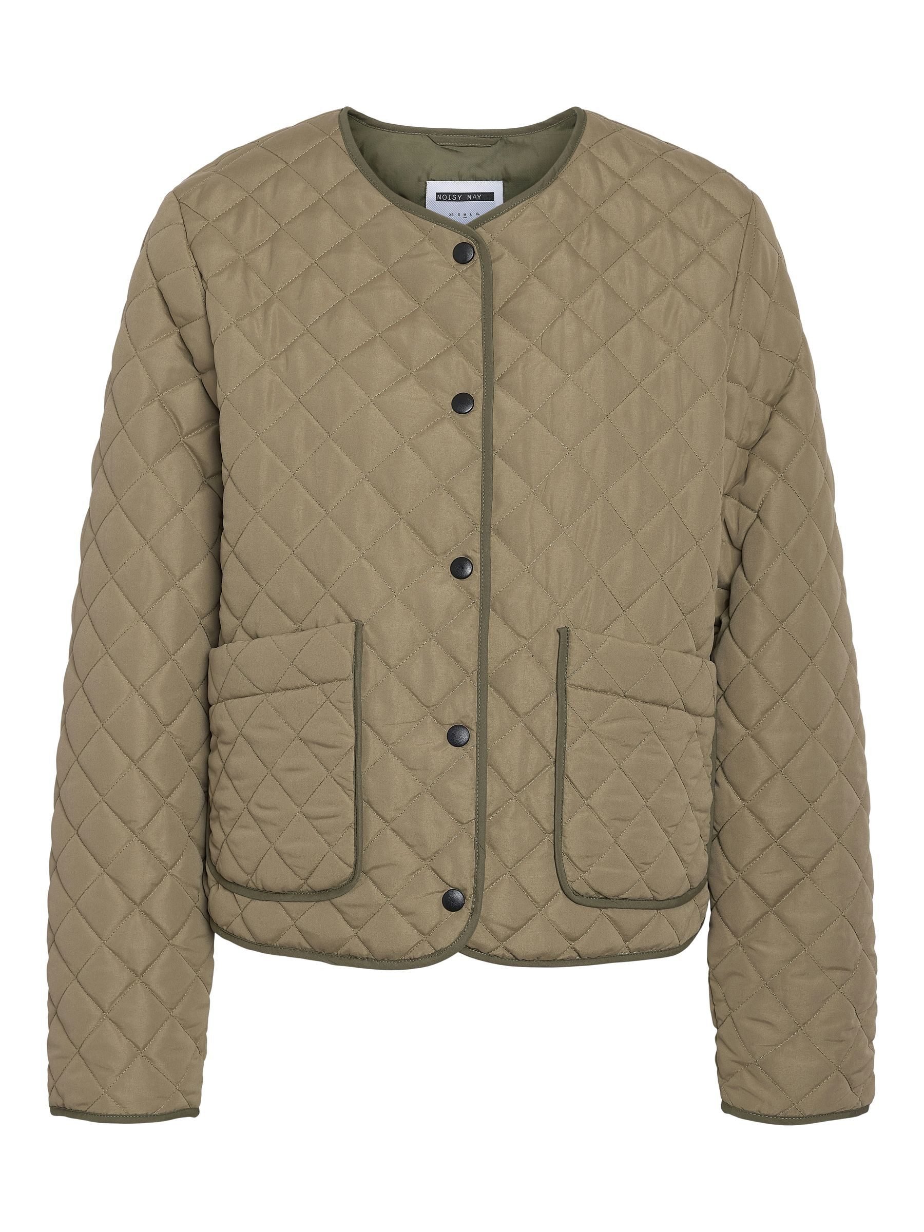 Noisy may Blouson leicht gesteppt, mit Druckknöpfen und Taschen (1-St) NMHARPER QUILTED JACKET