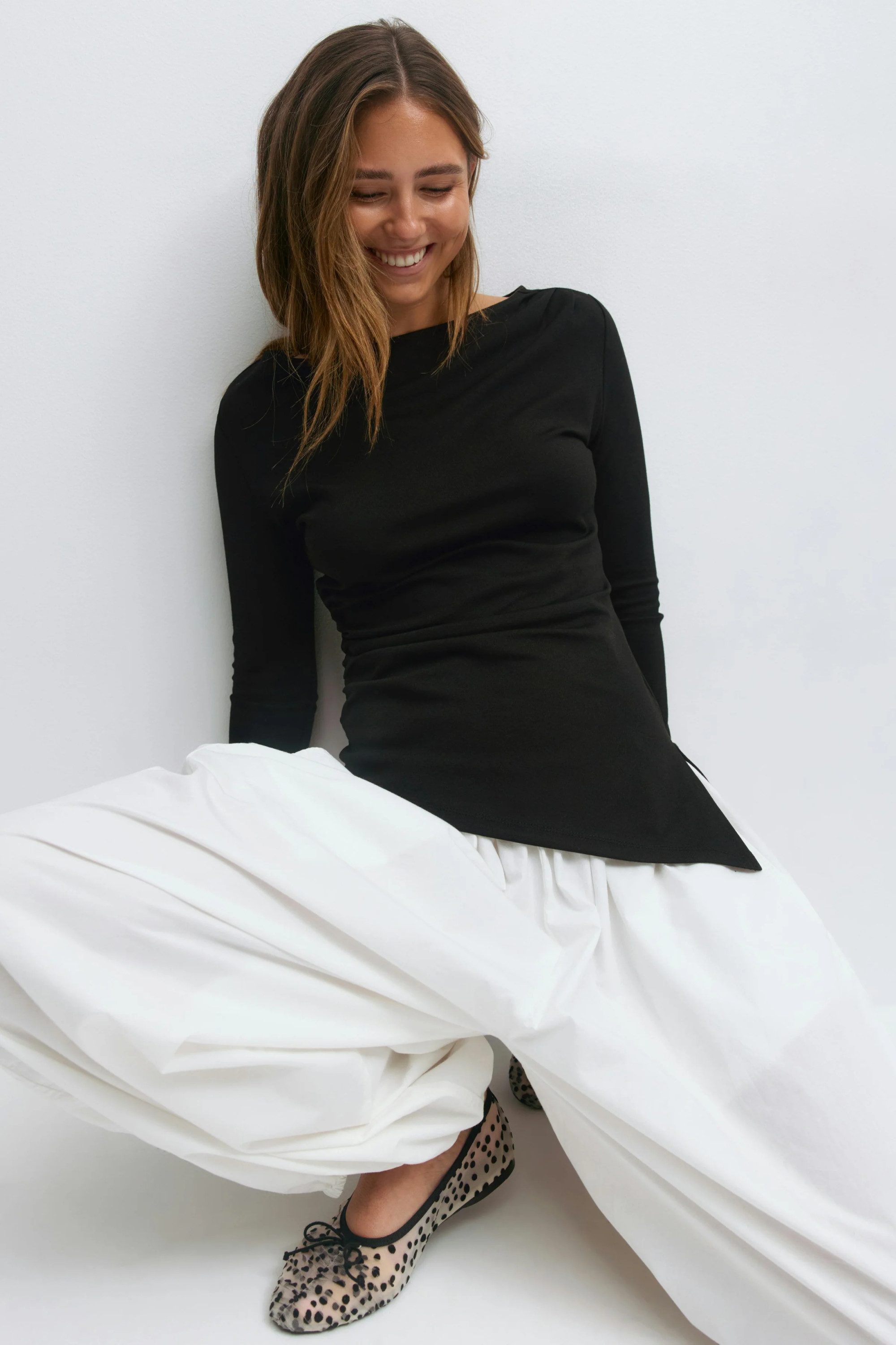 Gina Tricot Langarmshirt Immy asymmetric long sleeve top