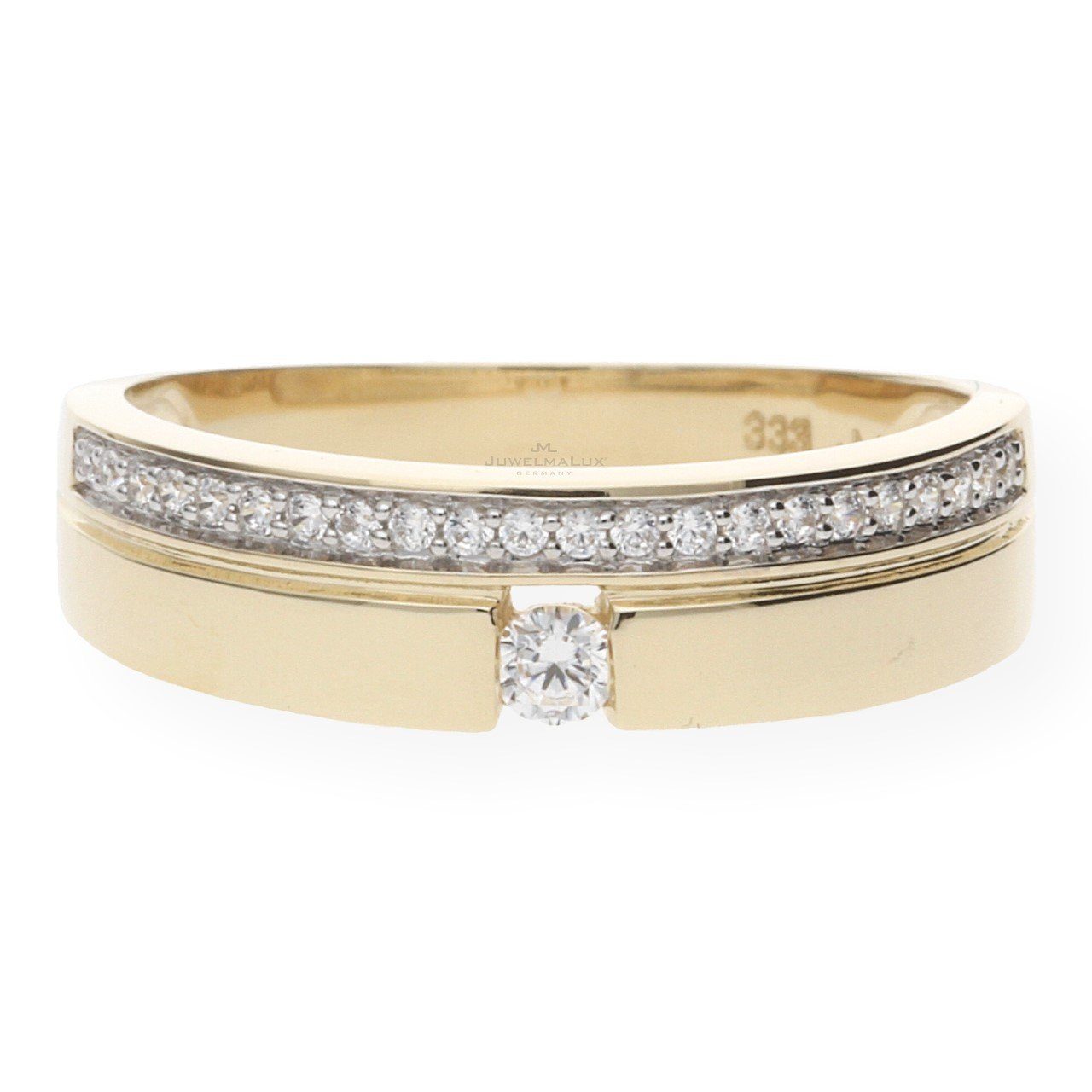 JuwelmaLux Fingerring JuwelmaLux Ring 333/000 (8 Karat) Gold mit synth Zirkonia JL10-07-1623 (kein Set, 1-tlg)